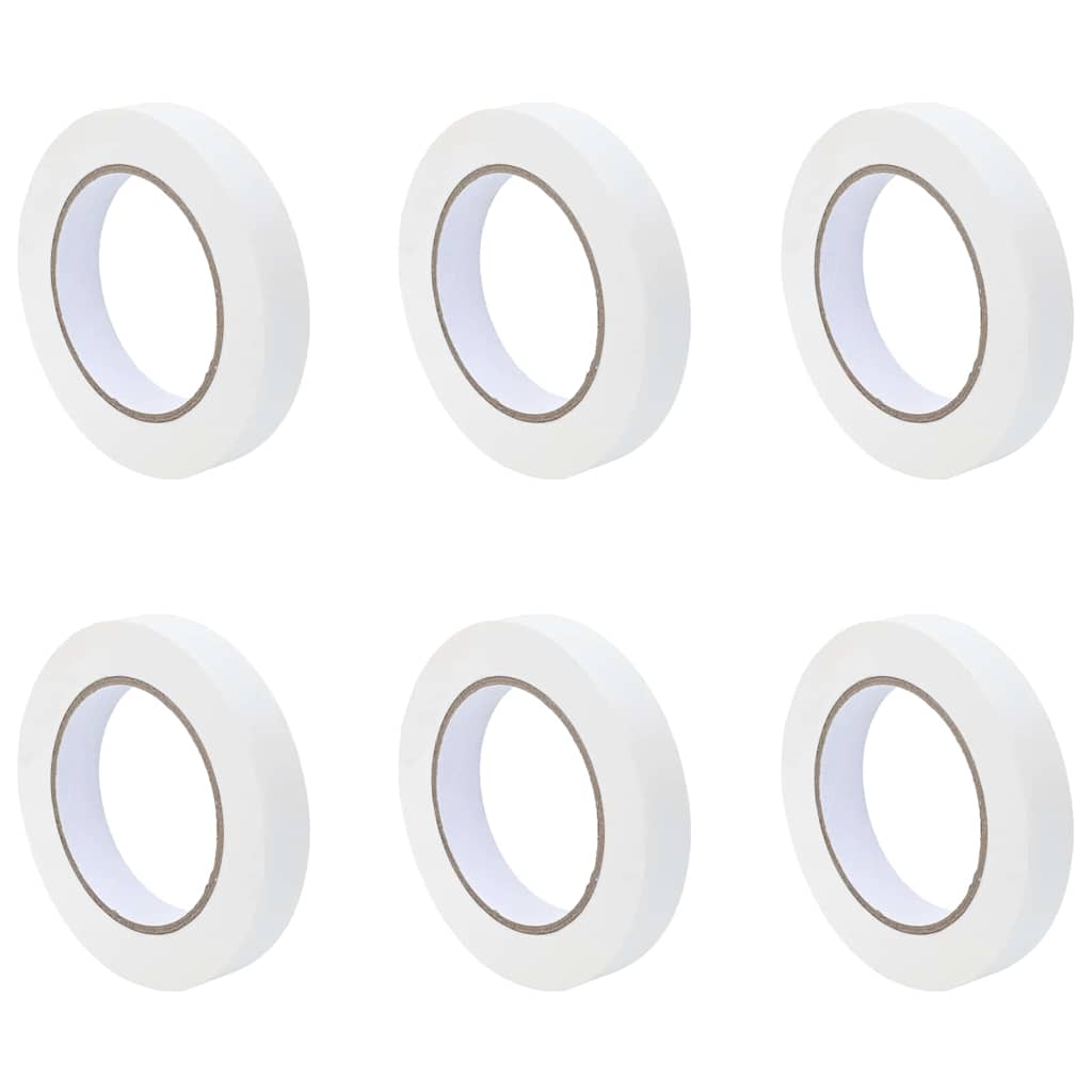 vidaXL Taśmy Maska Malarska 6 pcs Biały 19 mm x 50 m Papier