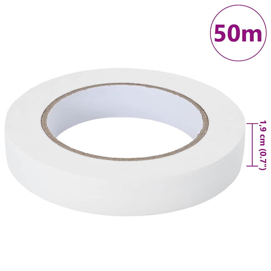 vidaXL Taśmy Maska Malarska 24 pcs Biały 19 mm x 50 m Papier