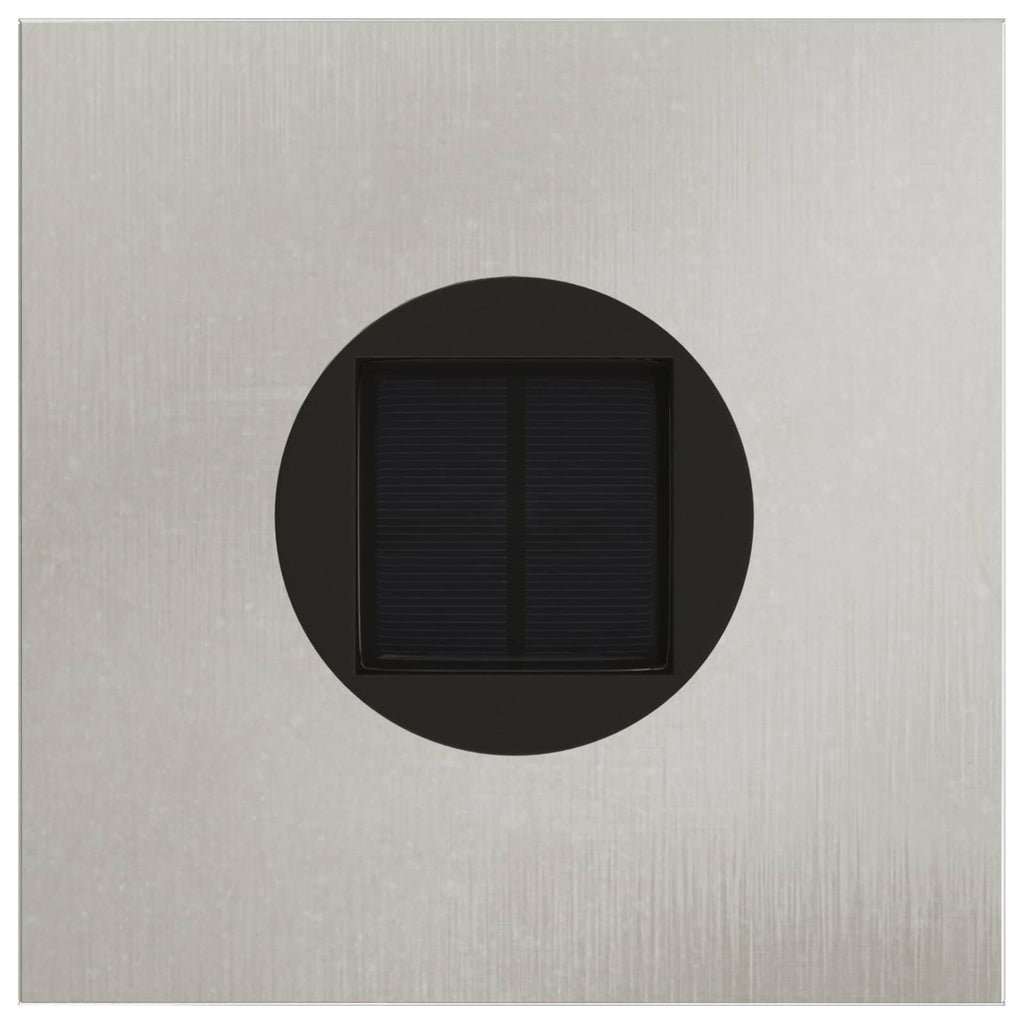 vidaXL Solarna Lampa LED na Ścieżkę 2 pcs Srebrny Stal nierdzewna