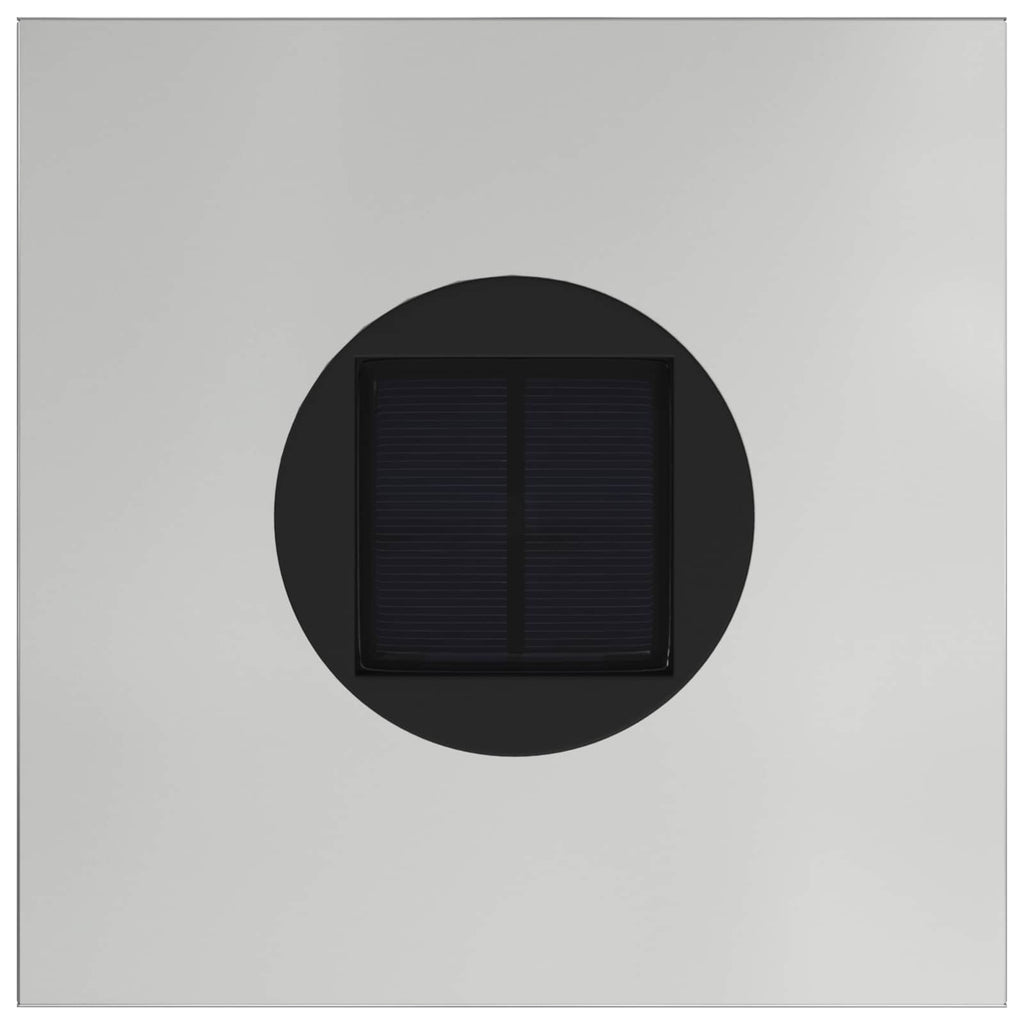 vidaXL Solarna Lampa LED na Ścieżkę 2 pcs Srebrny Galwanizowany