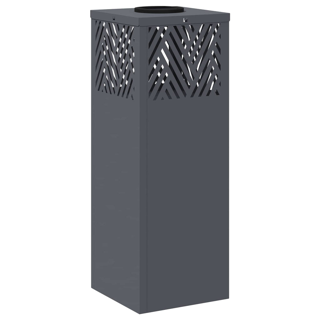 vidaXL Słoneczna LED lampa na ścieżkę 2 pcs Antracyt
