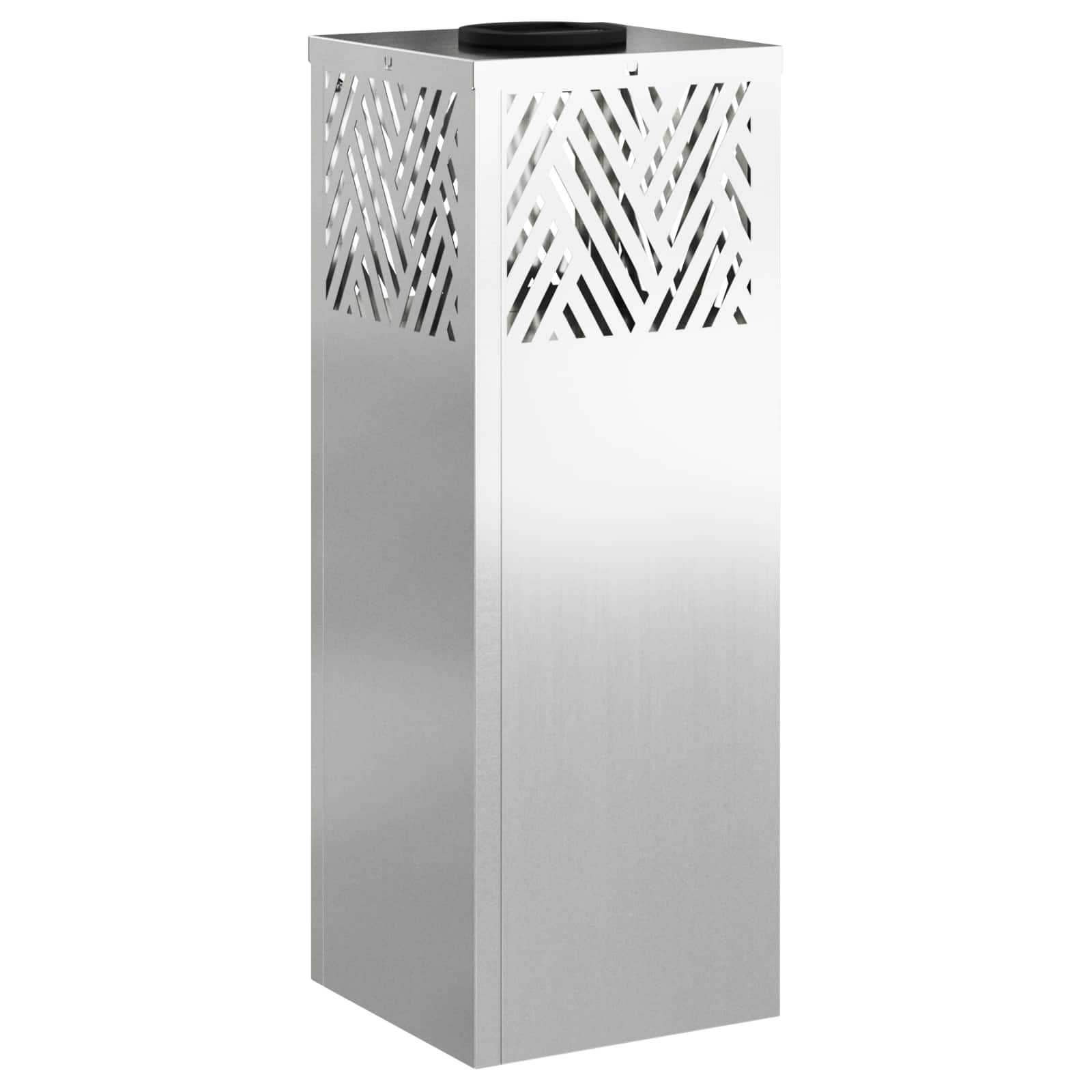 vidaXL Słoneczna LED lampa na ścieżkę 2 pcs Srebrny Galwanizowany