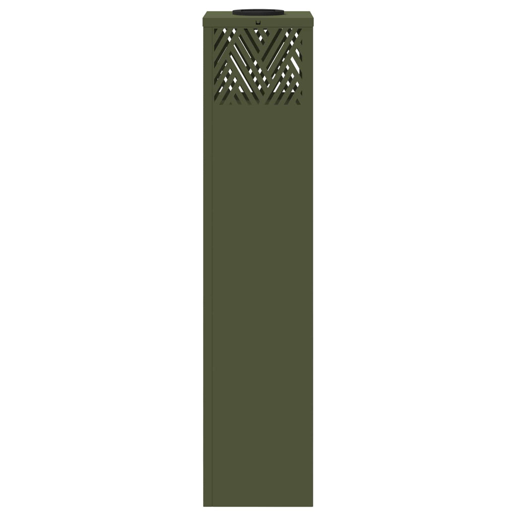 vidaXL Słoneczna LED lampa na ścieżkę 2 pcs Zielony oliwkowy