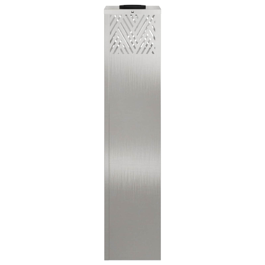 vidaXL Słoneczna LED lampa na ścieżkę 2 pcs Srebrny Stal nierdzewna