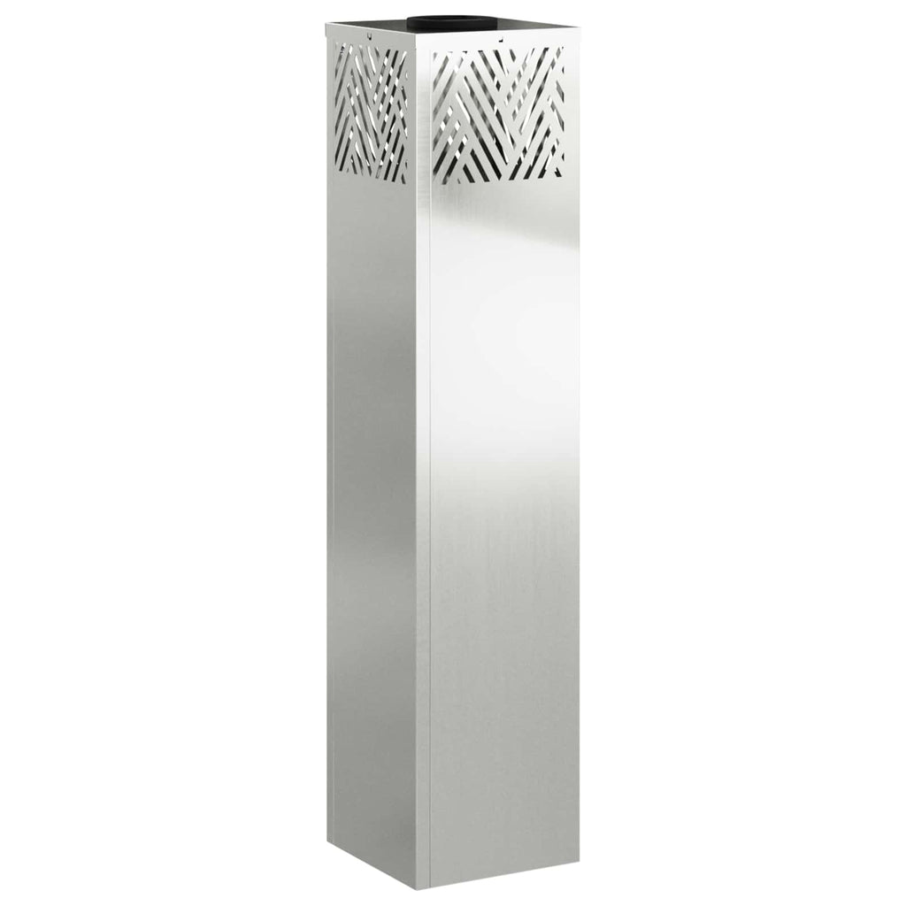 vidaXL Słoneczna LED lampa na ścieżkę 2 pcs Srebrny Galwanizowany
