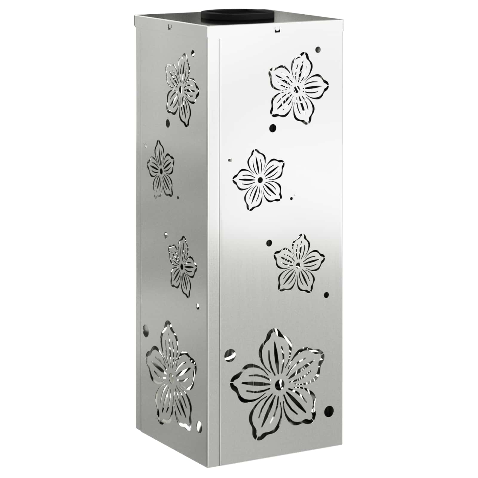 vidaXL Słoneczna LED lampa na ścieżkę 2 pcs Srebrny Stal ocynkowana