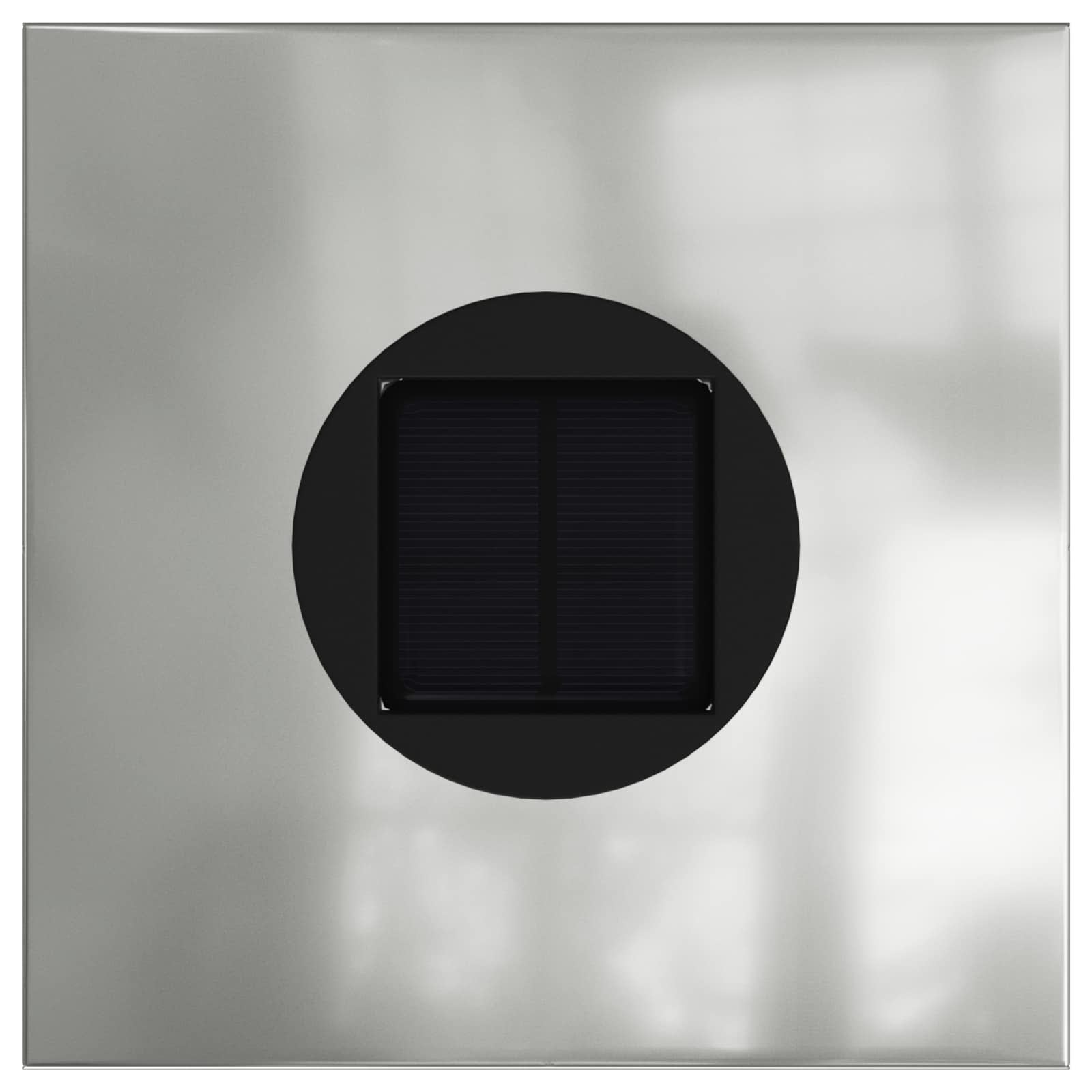vidaXL Słoneczna LED lampa na ścieżkę 2 pcs Srebrny Stal ocynkowana