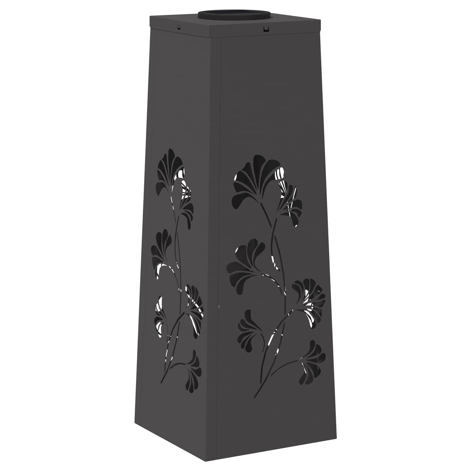 vidaXL Słoneczna LED lampa na ścieżkę 2 pcs Czarny