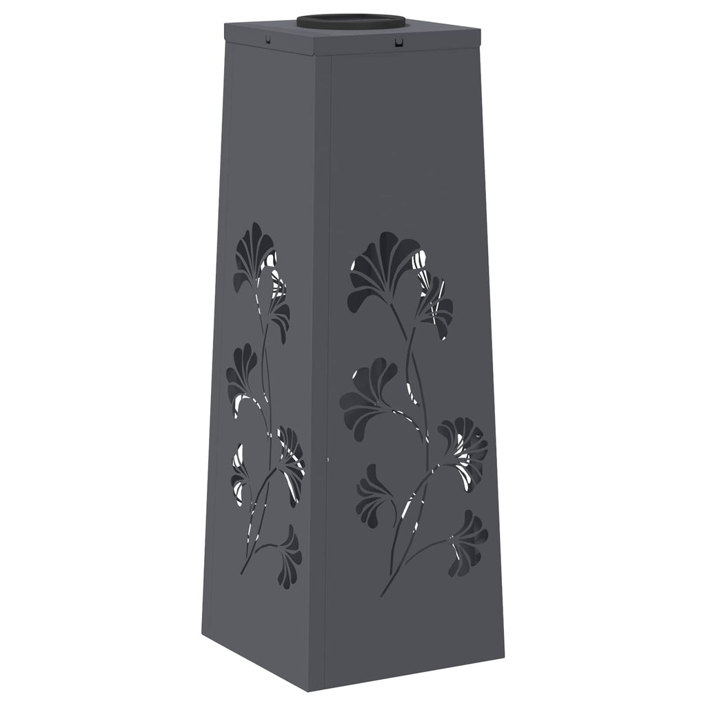 vidaXL Słoneczna LED lampa na ścieżkę 2 pcs Antracyt