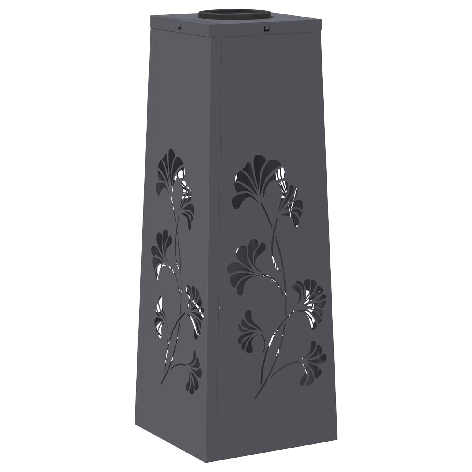 vidaXL Słoneczna LED lampa na ścieżkę 2 pcs Antracyt