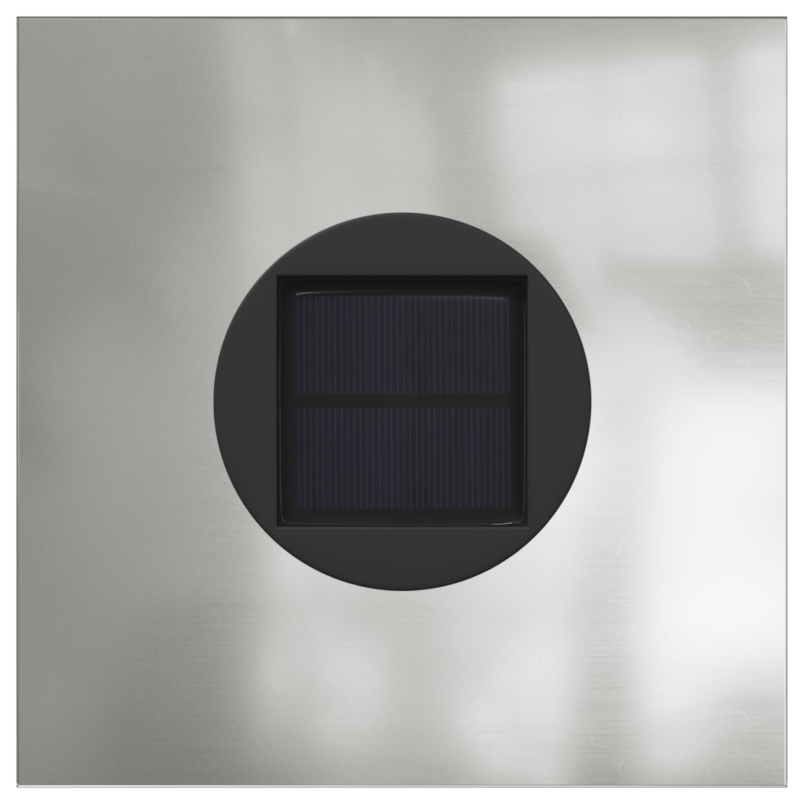 vidaXL Słoneczna LED lampa na ścieżkę 2 pcs Srebrny Stal ocynkowana
