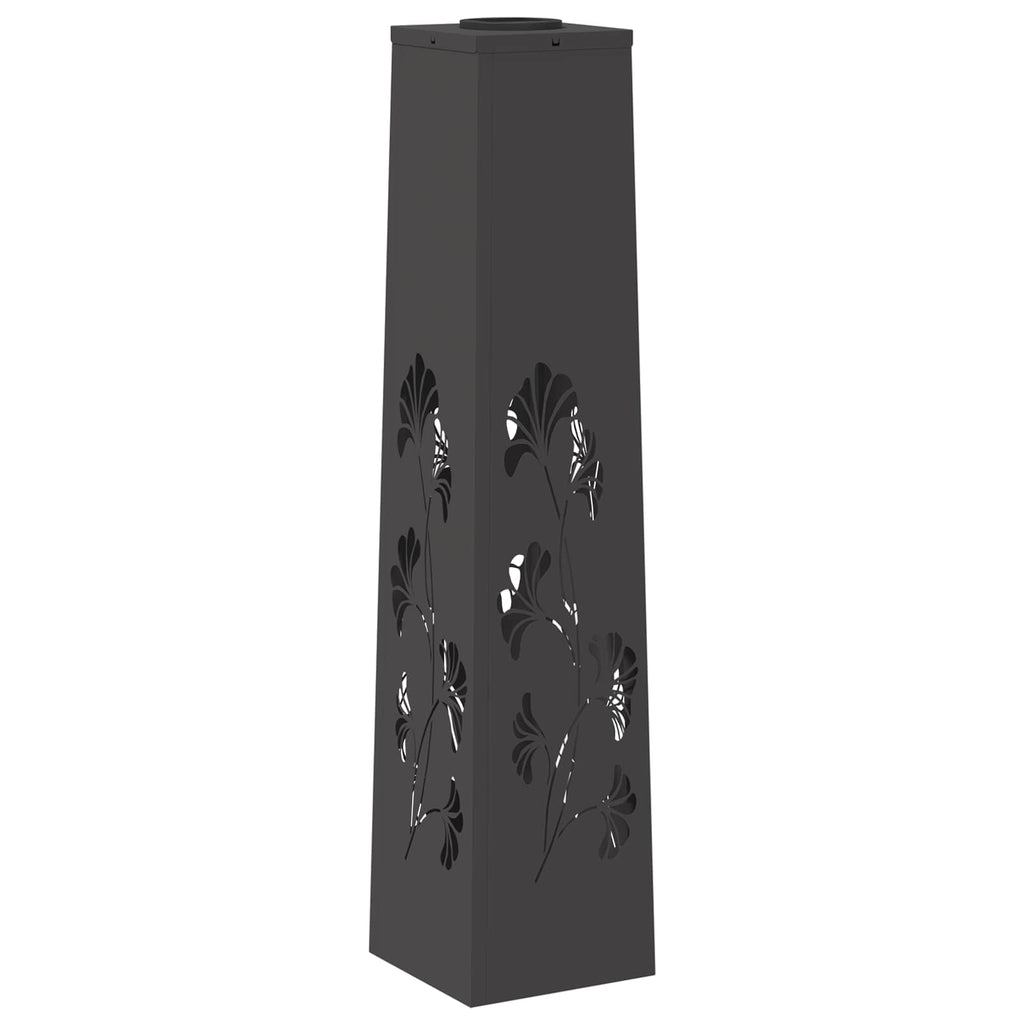 vidaXL Słoneczna LED lampa na ścieżkę 2 pcs Czarny