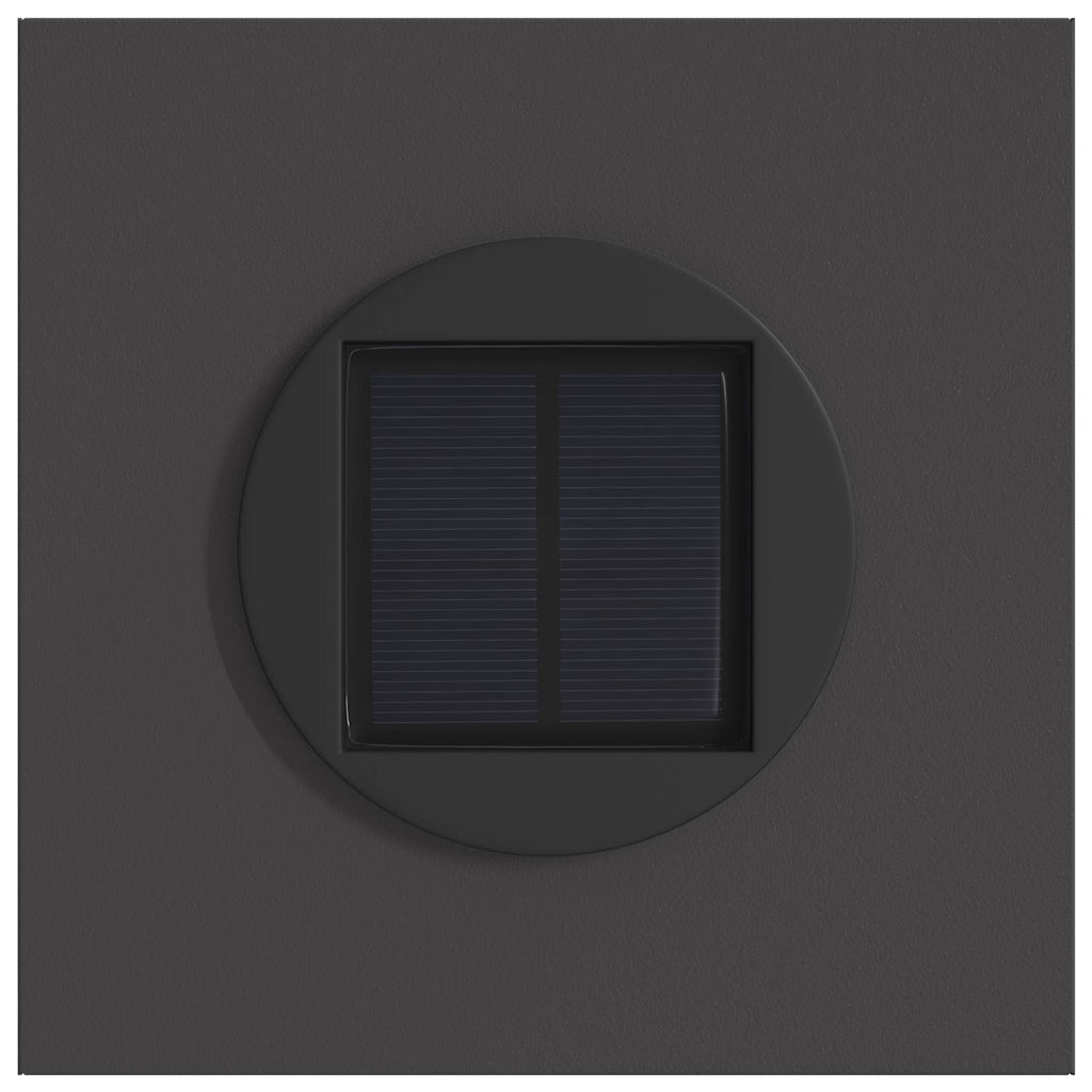 vidaXL Słoneczna LED lampa na ścieżkę 2 pcs Czarny