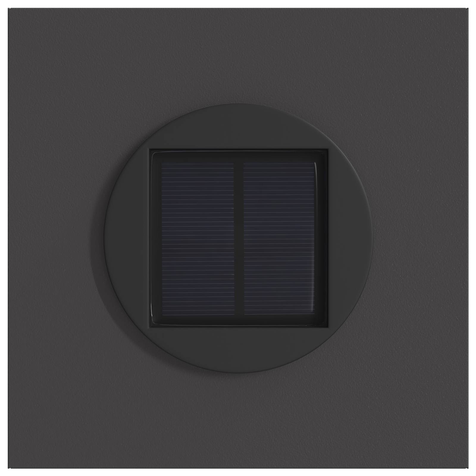 vidaXL Słoneczna LED lampa na ścieżkę 2 pcs Czarny