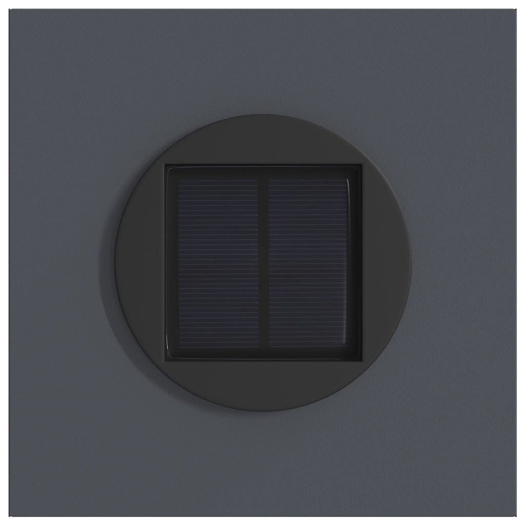 vidaXL Słoneczna LED lampa na ścieżkę 2 pcs Antracyt