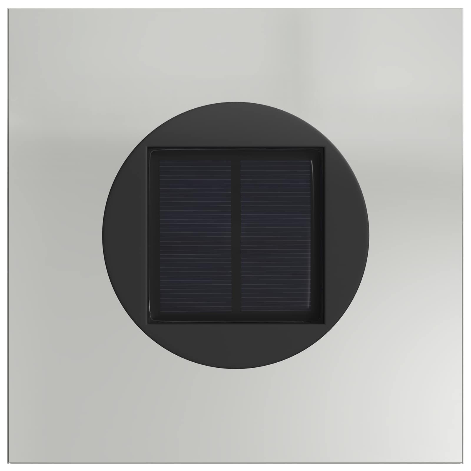 vidaXL Słoneczna LED lampa na ścieżkę 2 pcs Srebrny Stal ocynkowana