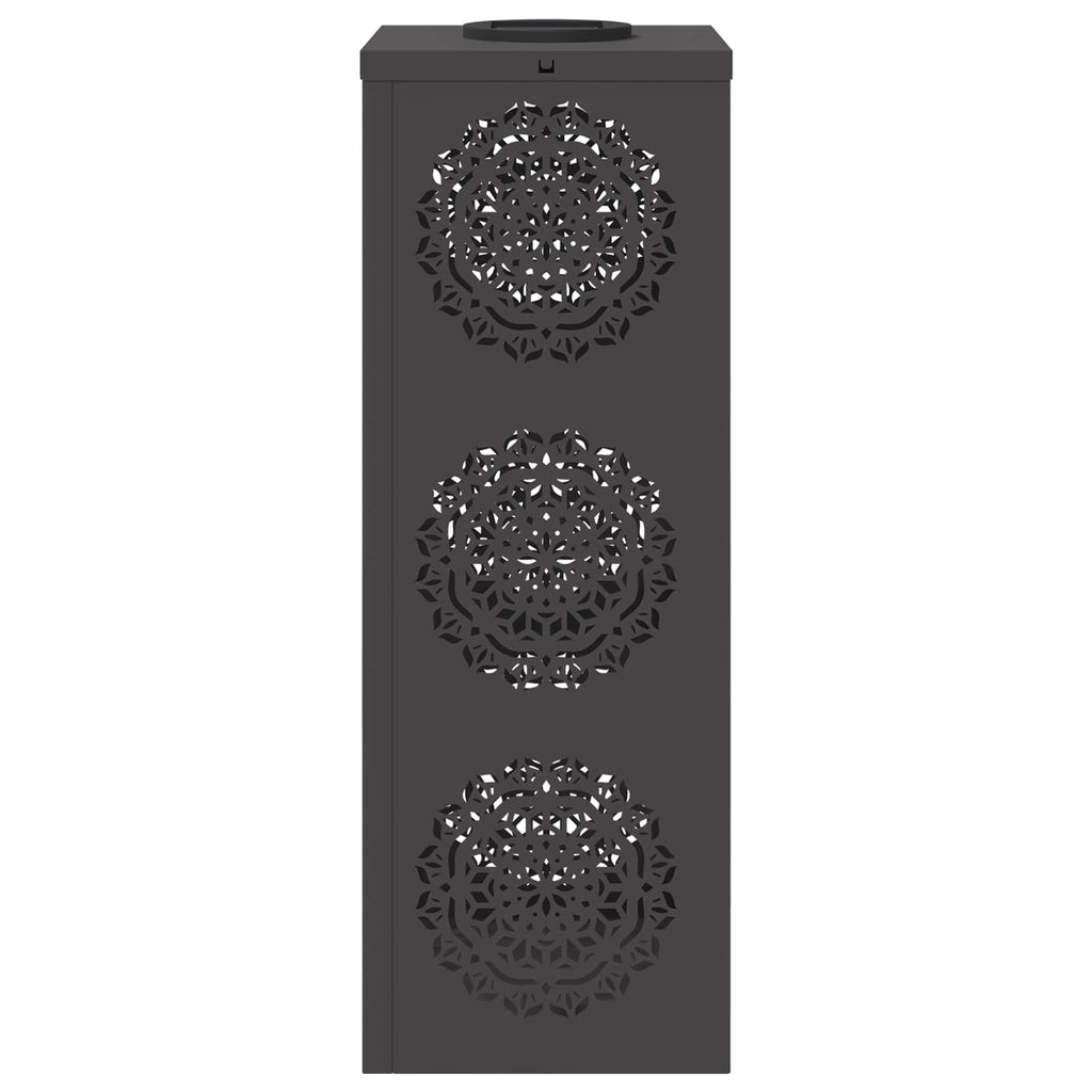 vidaXL Słoneczna LED lampa na ścieżkę 2 pcs Czarny