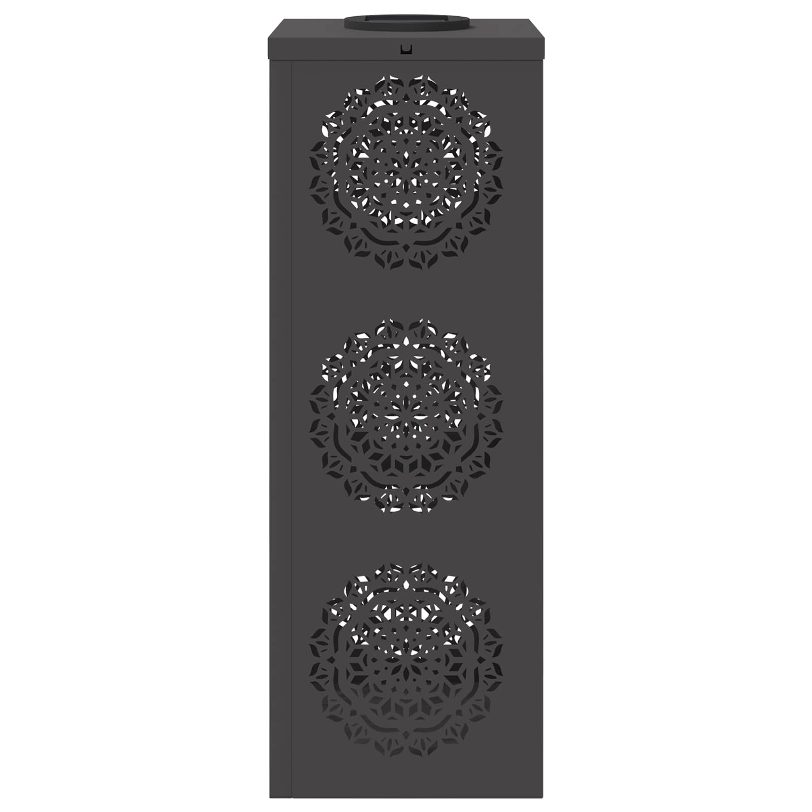 vidaXL Słoneczna LED lampa na ścieżkę 2 pcs Czarny