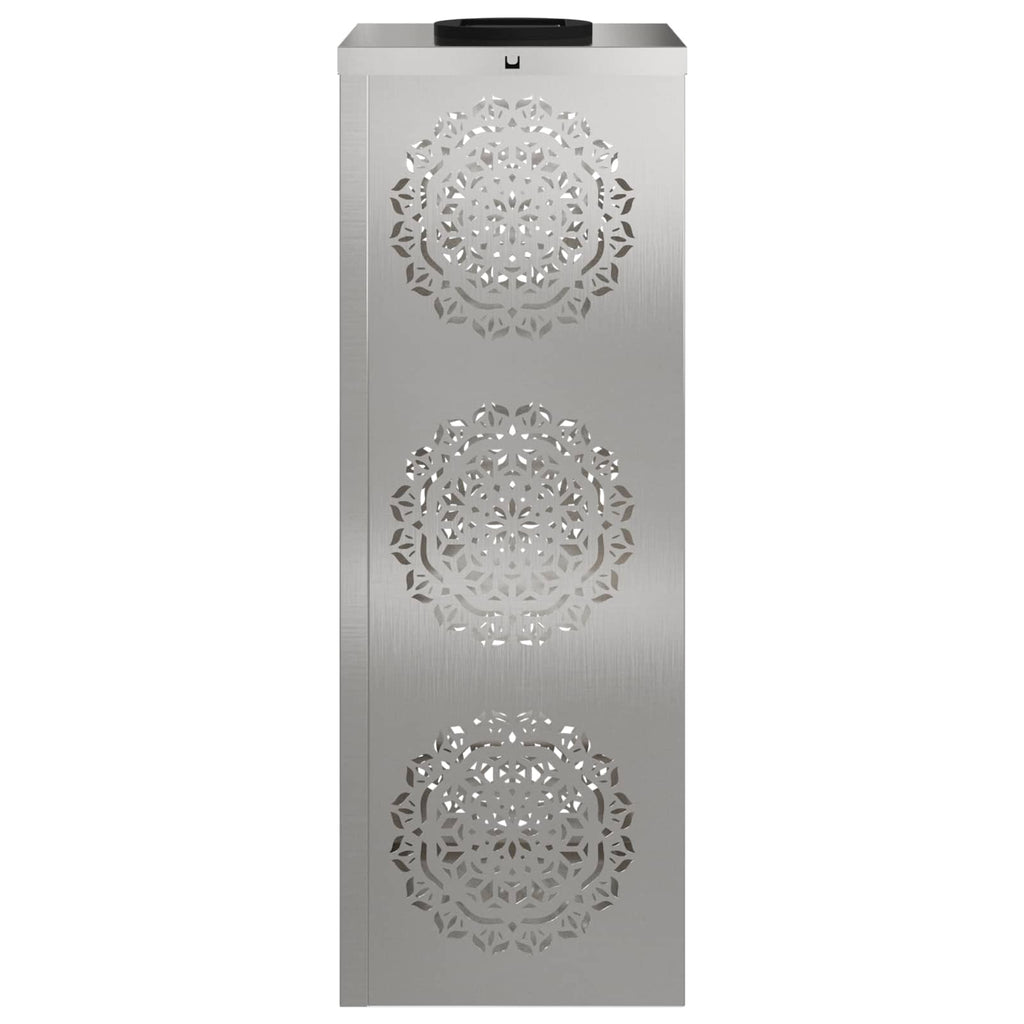 vidaXL Słoneczna LED lampa na ścieżkę 2 pcs Srebrny Stal nierdzewna