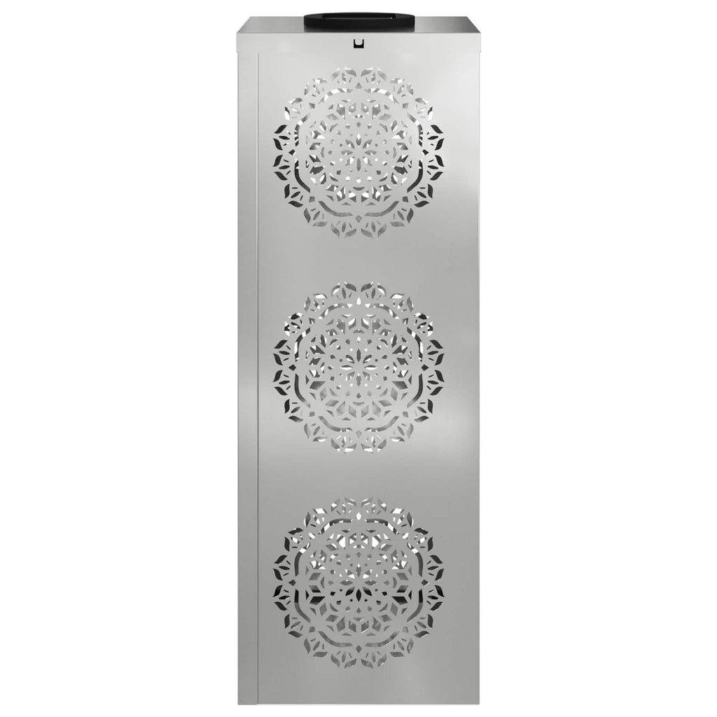 vidaXL Słoneczna LED lampa na ścieżkę 2 pcs Srebrny Stal ocynkowana