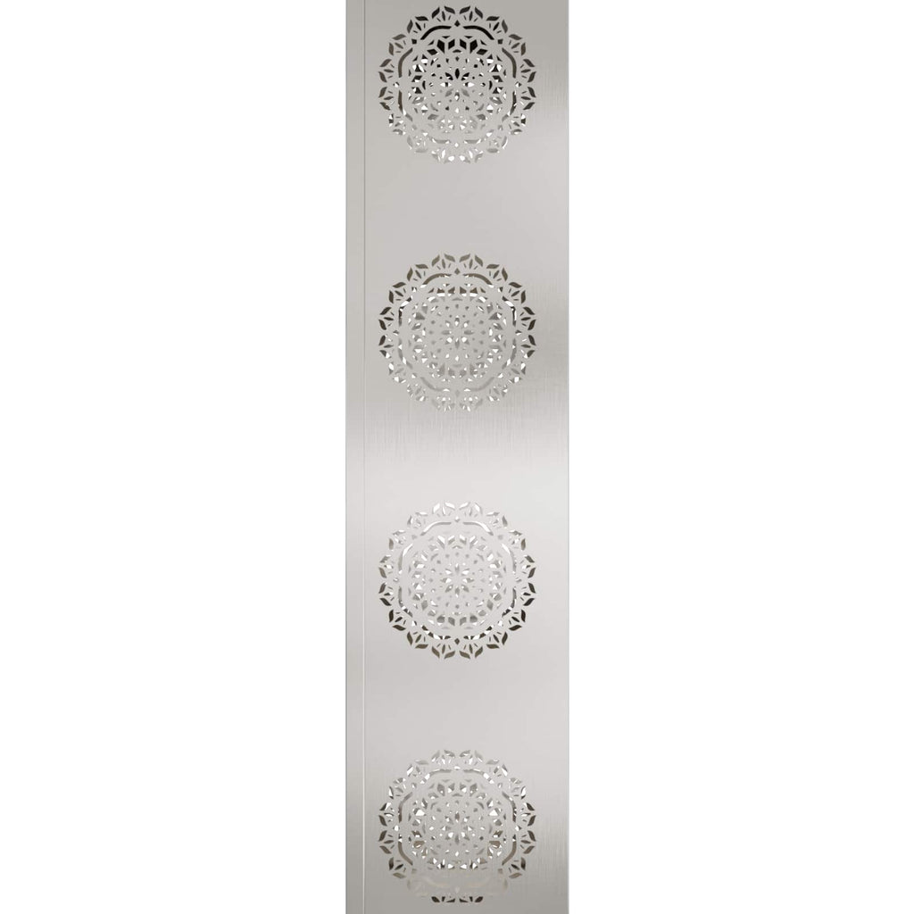 vidaXL Słoneczna LED lampa na ścieżkę 2 pcs Srebrny Stal nierdzewna