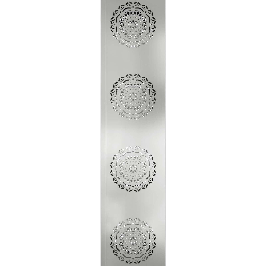 vidaXL Słoneczna LED lampa na ścieżkę 2 pcs Srebrny Stal ocynkowana