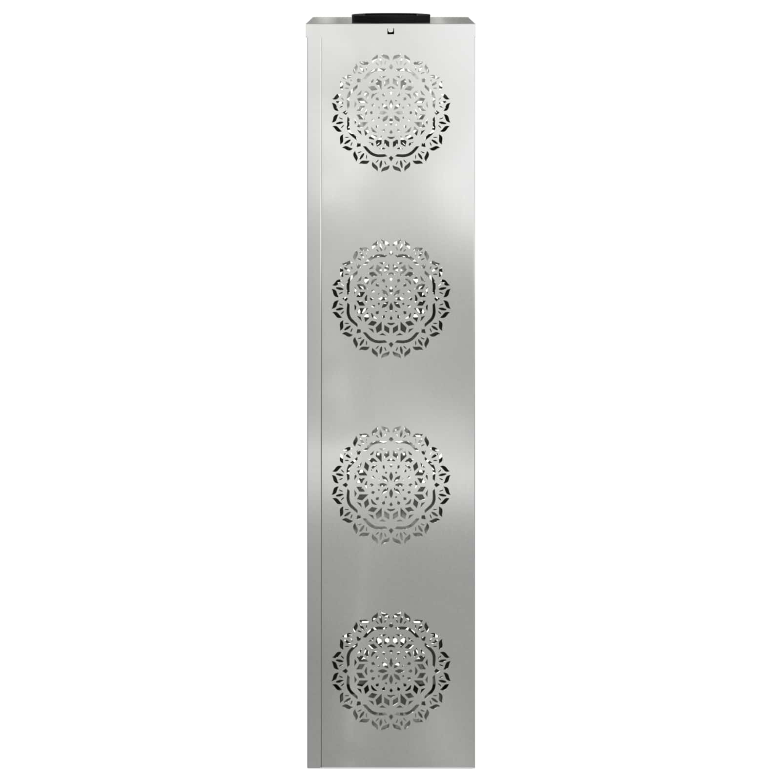 vidaXL Słoneczna LED lampa na ścieżkę 2 pcs Srebrny Stal ocynkowana