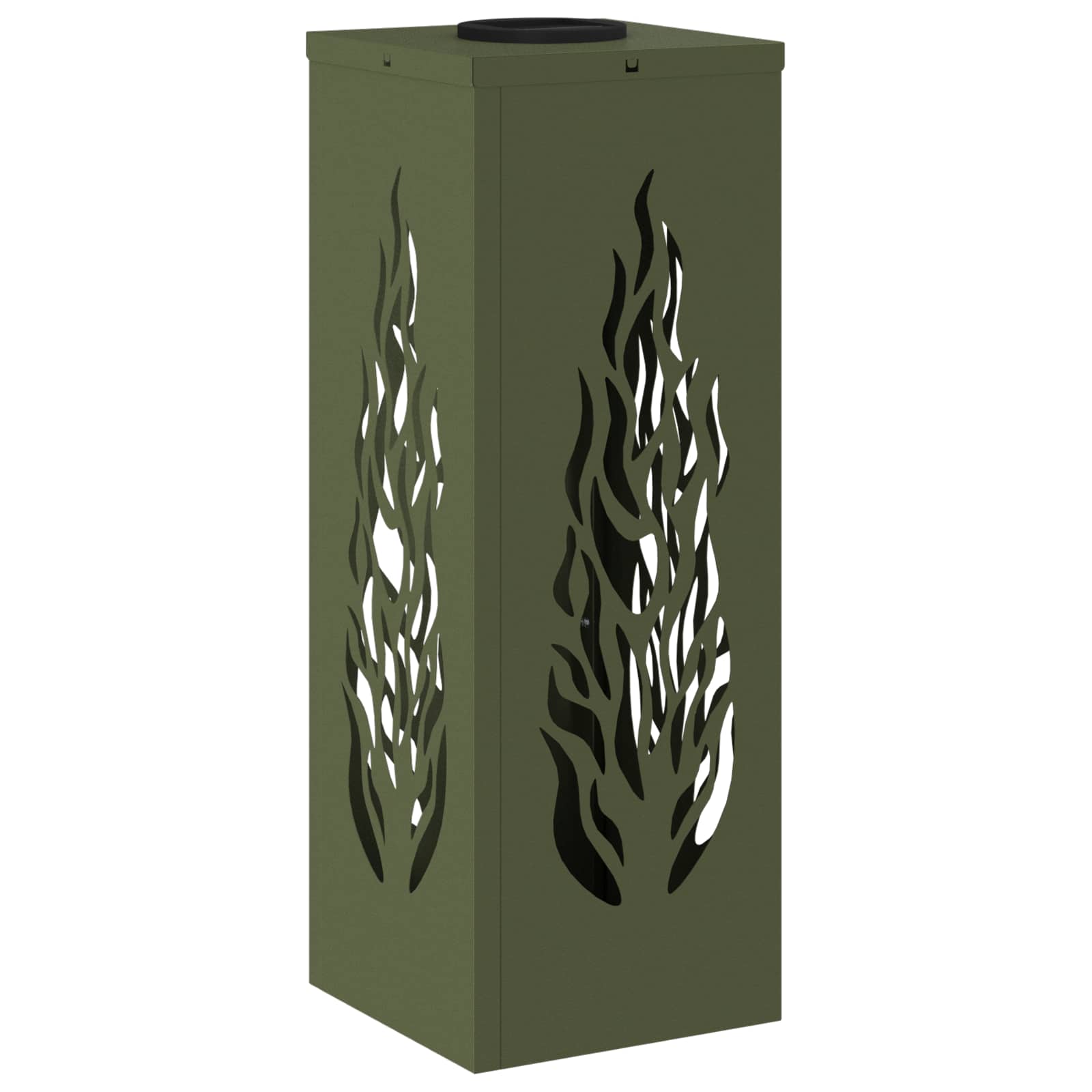 vidaXL Słoneczna LED lampa na ścieżkę 2 pcs Zielony oliwkowy