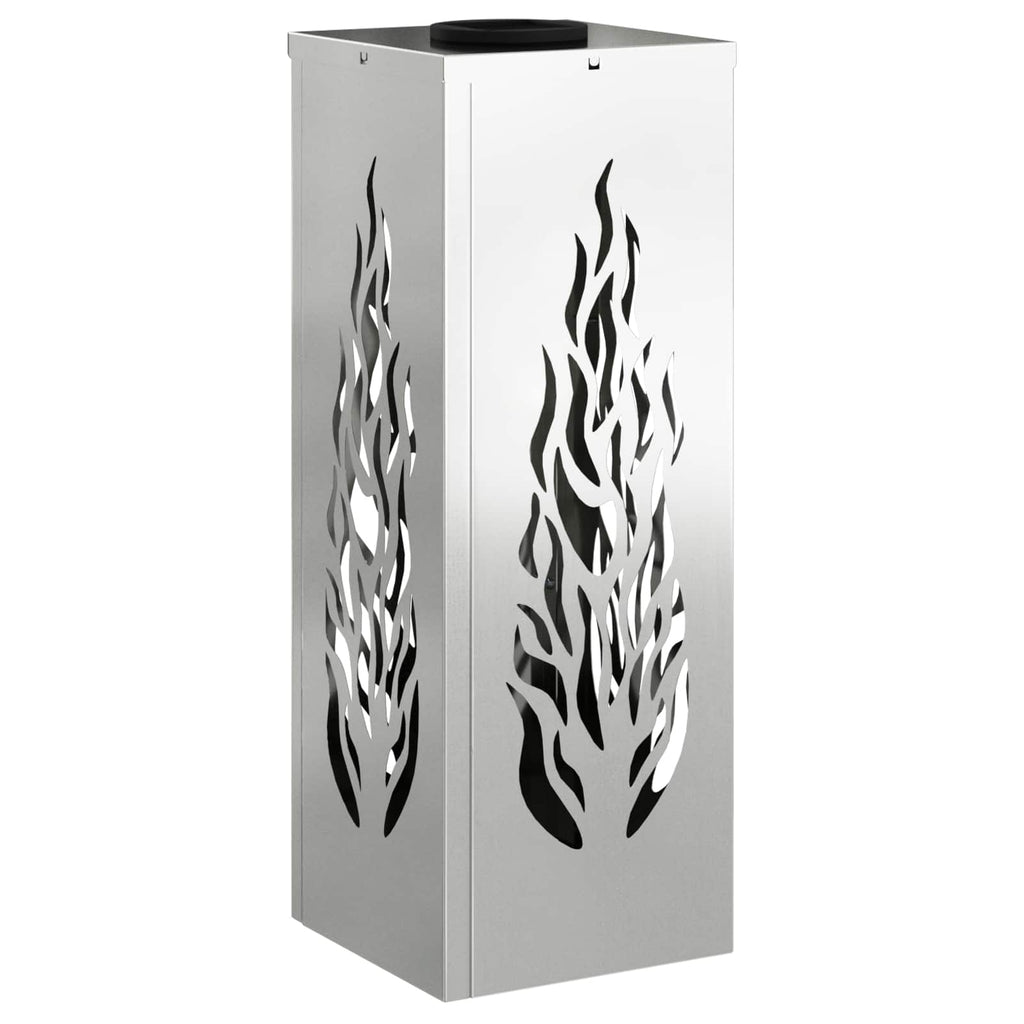 vidaXL Słoneczna LED lampa na ścieżkę 2 pcs Srebrny Stal ocynkowana