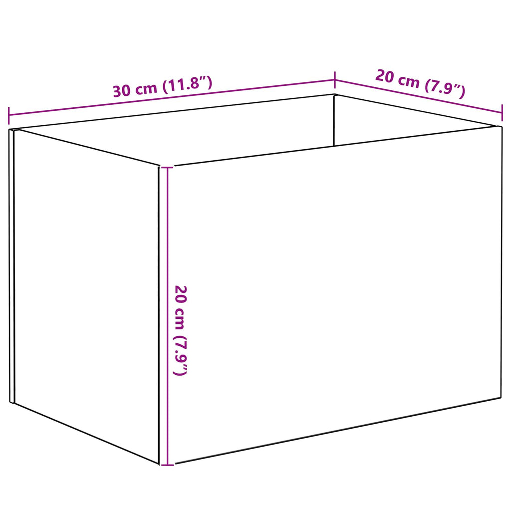 vidaXL Akwarium z przechowywaniem przezroczysty 30 x 20 x 20 cm Szkło