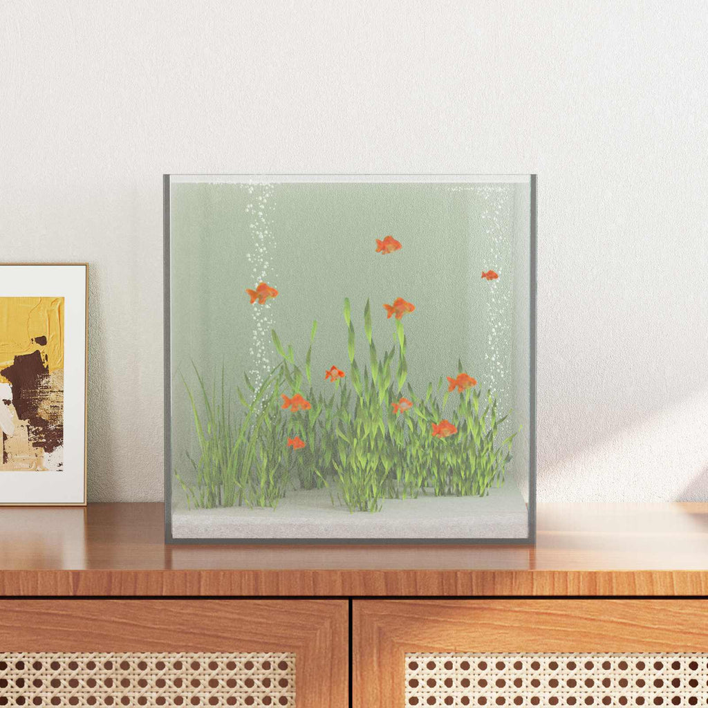 vidaXL Akwarium z przechowywaniem przezroczysty 30 x 30 x 30 cm Szkło