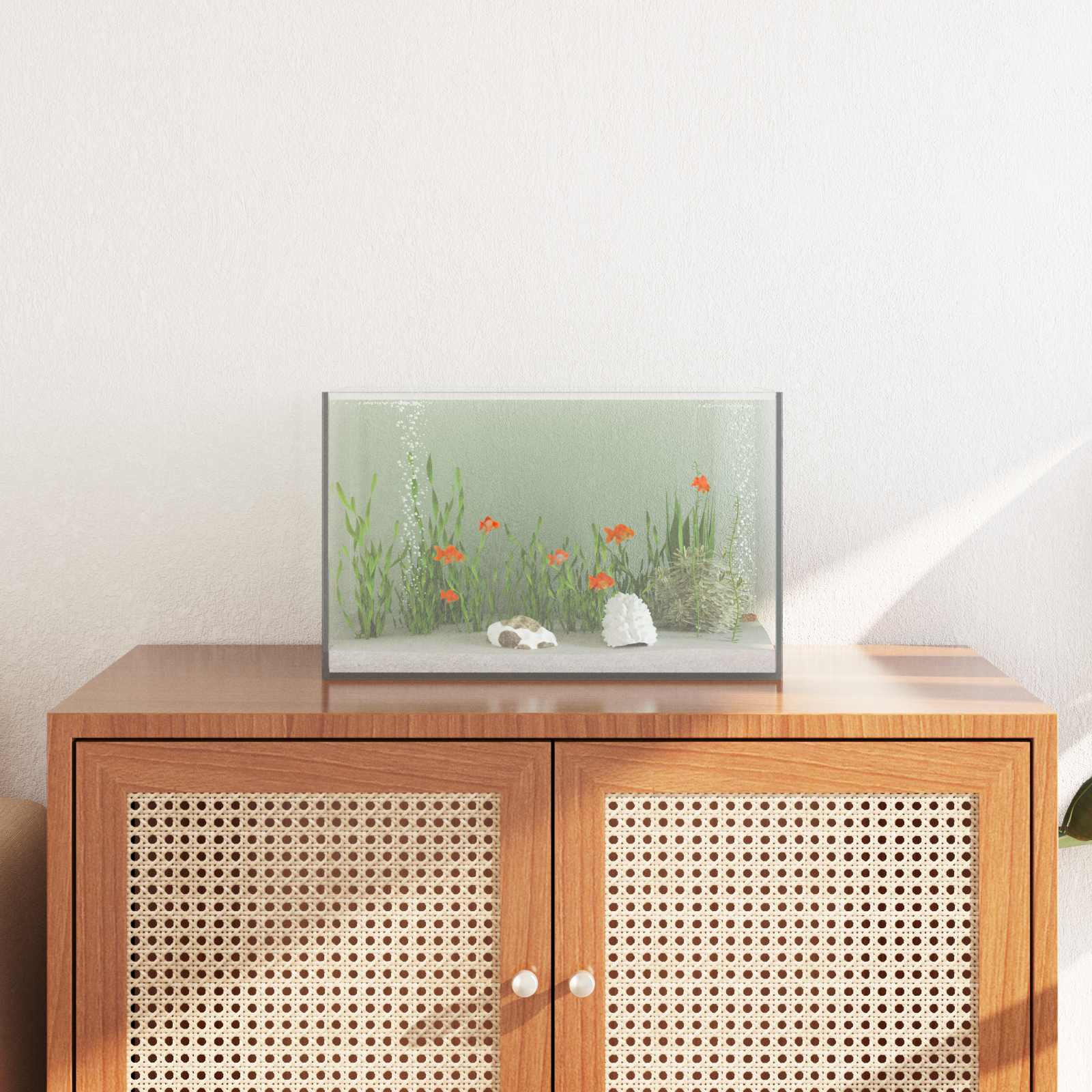 vidaXL Akwarium z przechowywaniem przezroczysty 40 x 25 x 25 cm Szkło