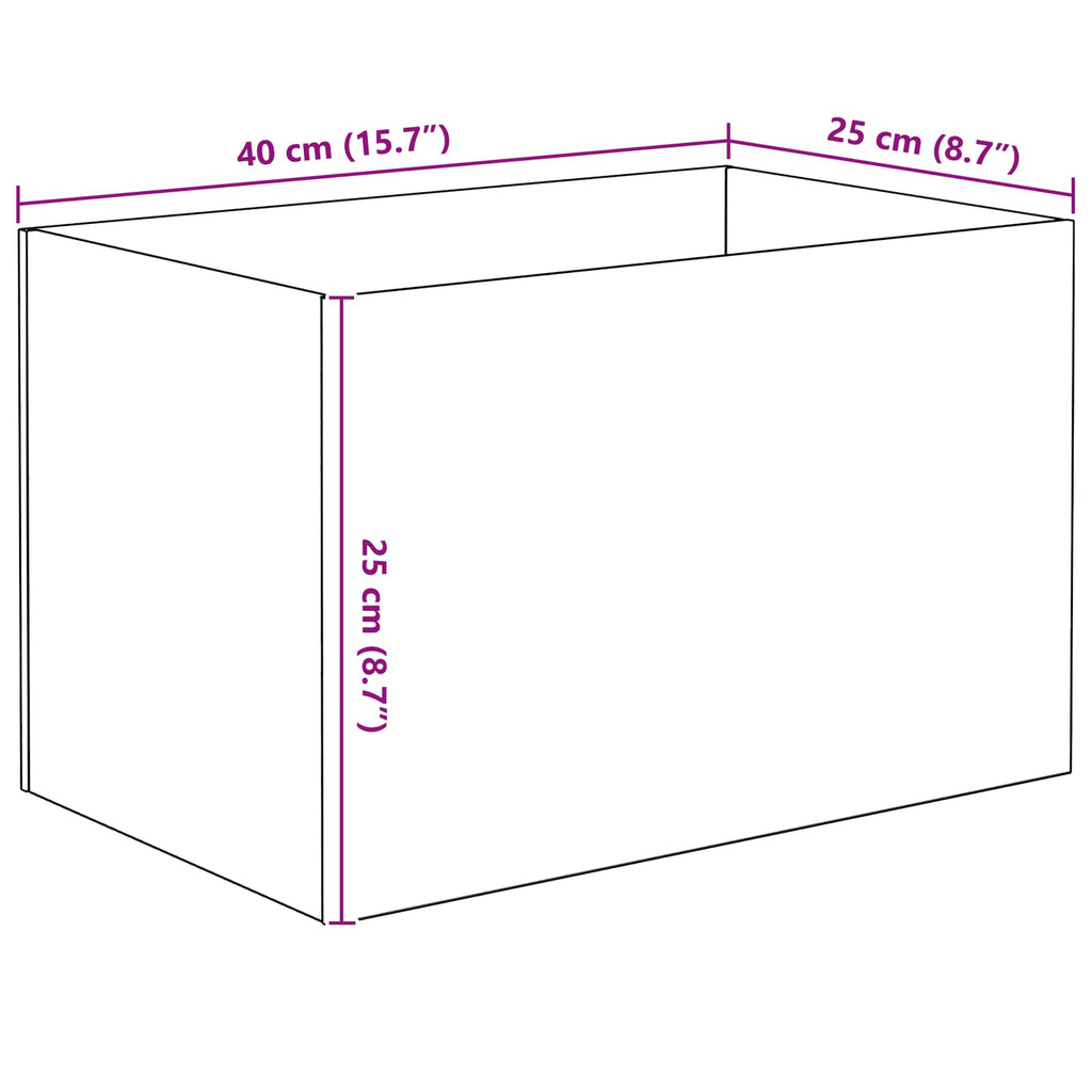 vidaXL Akwarium z przechowywaniem przezroczysty 40 x 25 x 25 cm Szkło