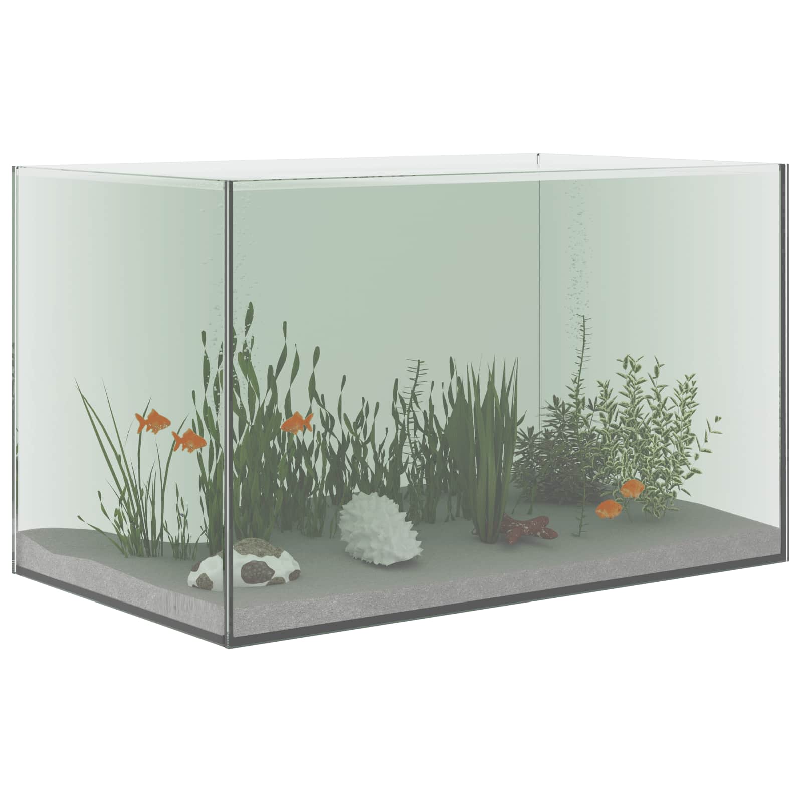 vidaXL Akwarium z przechowywaniem przezroczysty 50 x 30 x 30 cm Szkło