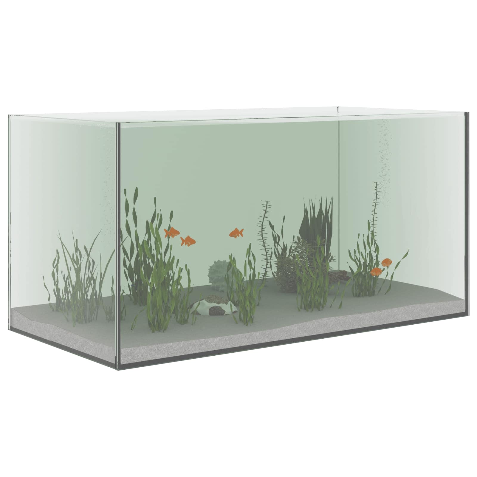 vidaXL Akwarium z przechowywaniem przezroczysty 60 x 30 x 30 cm Szkło