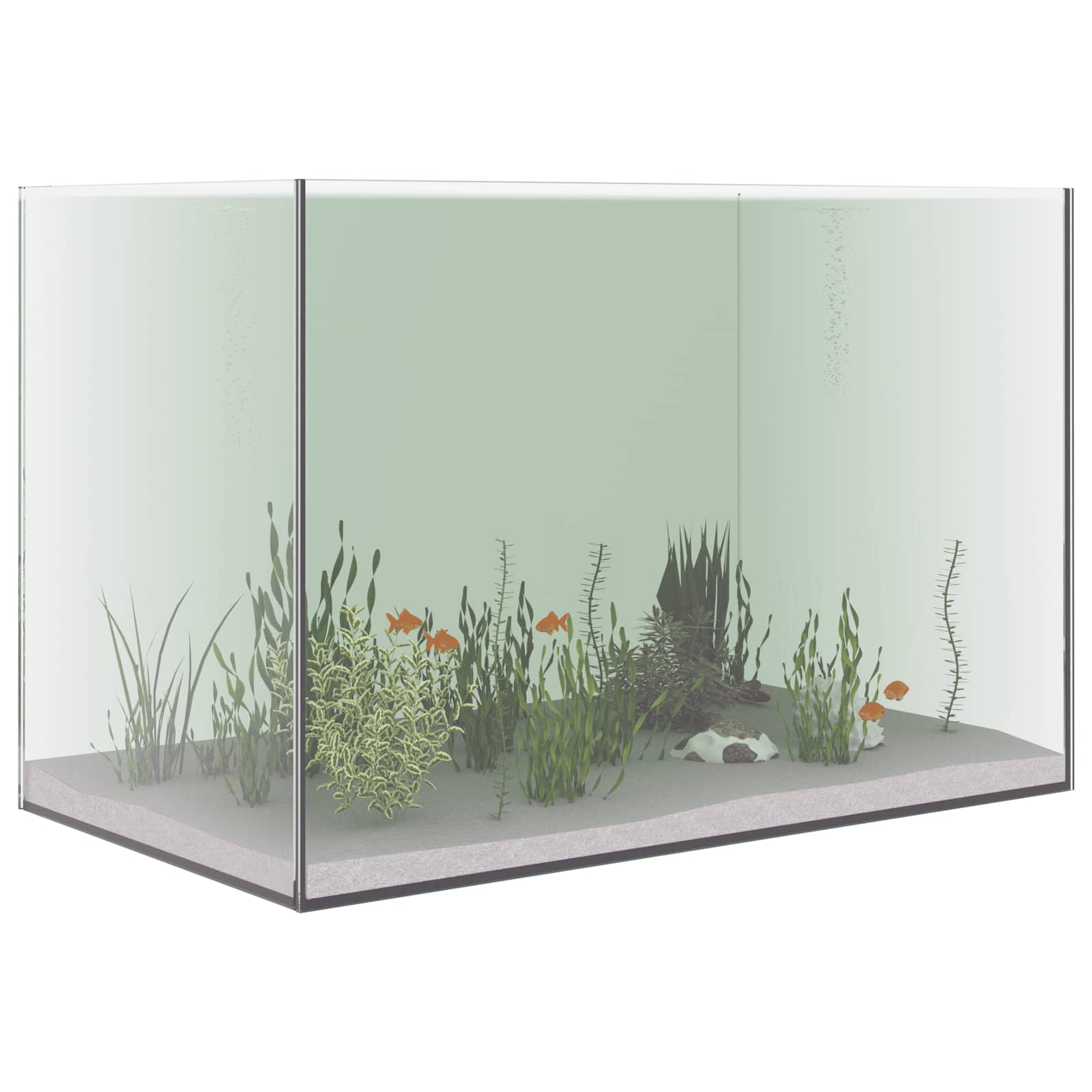 vidaXL Akwarium z przechowywaniem przezroczysty 60 x 35 x 40 cm Szkło