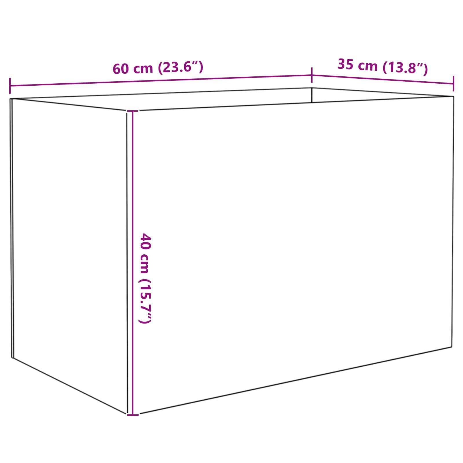 vidaXL Akwarium z przechowywaniem przezroczysty 60 x 35 x 40 cm Szkło