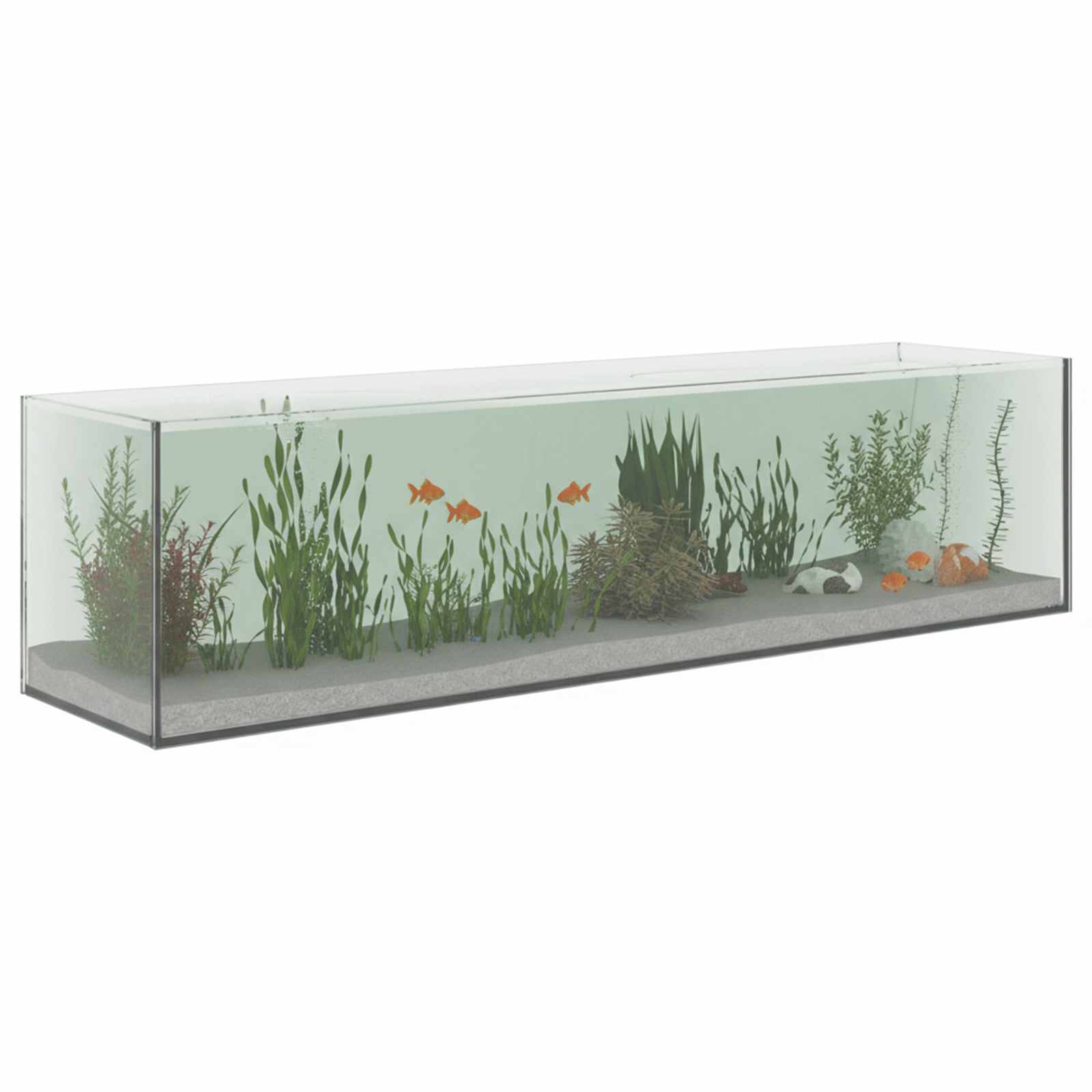 vidaXL Akwarium z przechowywaniem przezroczysty 80 x 20 x 20 cm Szkło