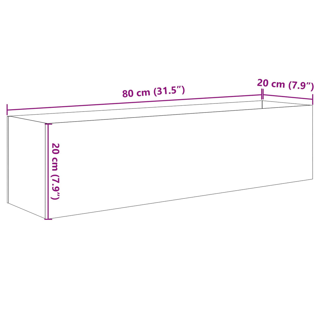 vidaXL Akwarium z przechowywaniem przezroczysty 80 x 20 x 20 cm Szkło