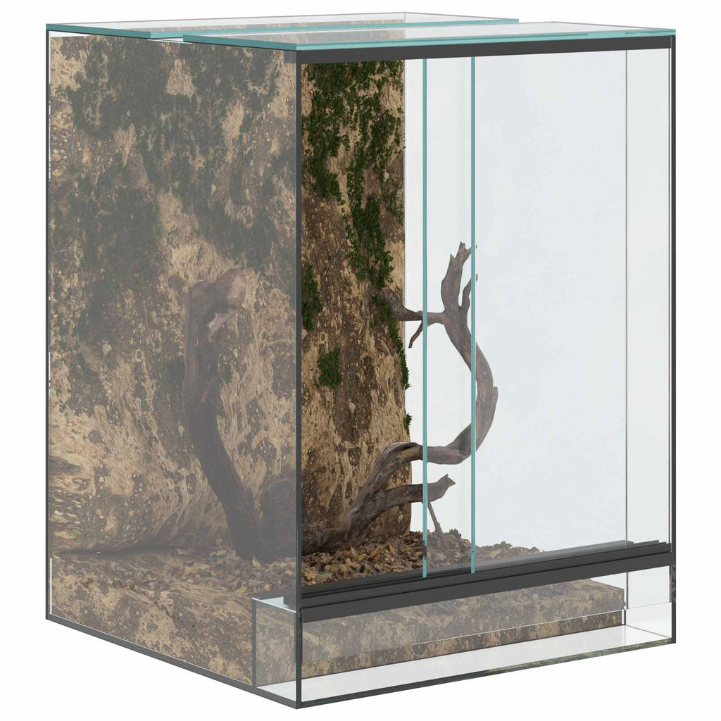 vidaXL Terrarium z przechowywaniem przezroczysty 30 x 30 x 40 cm Szkło