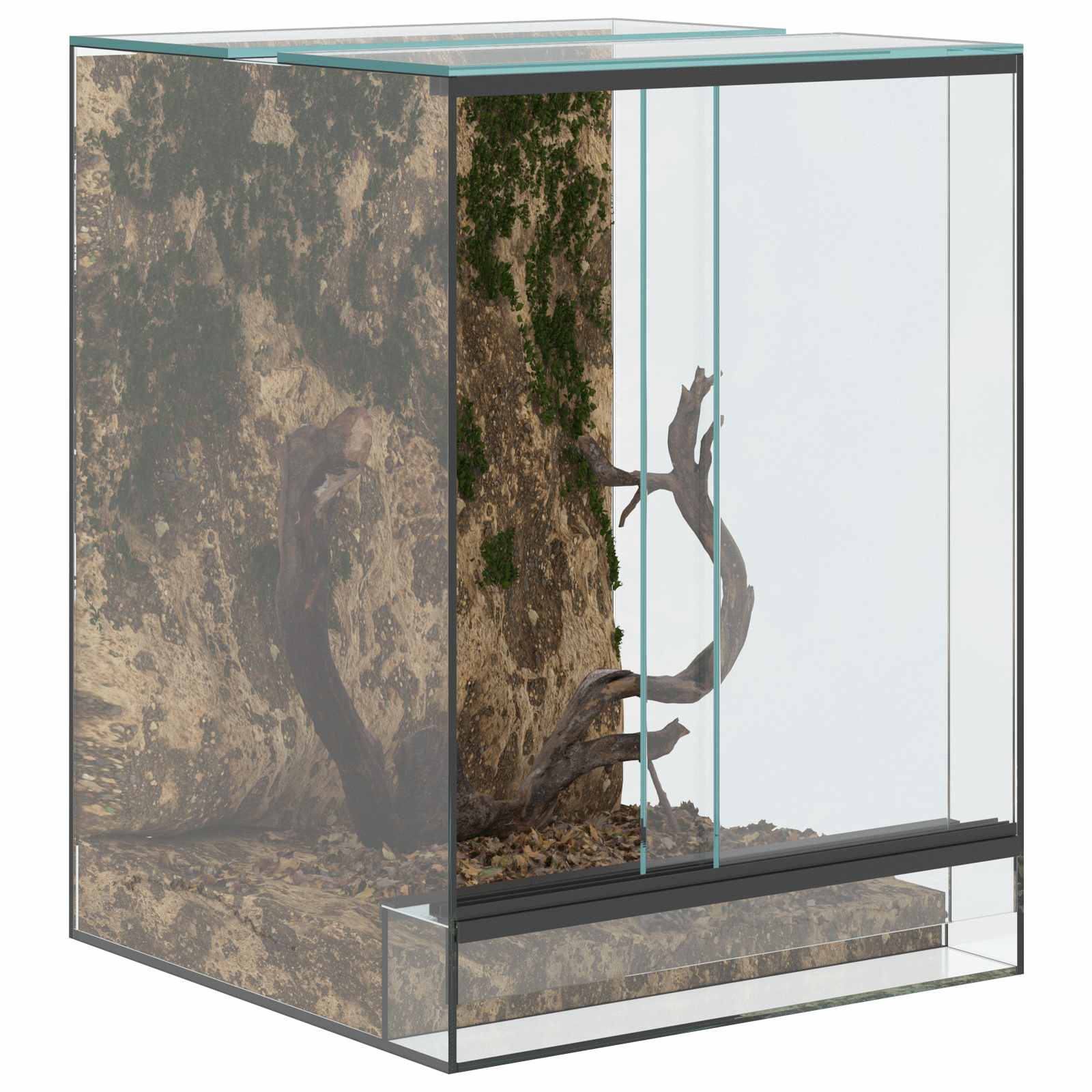 vidaXL Terrarium z przechowywaniem przezroczysty 30 x 30 x 40 cm Szkło