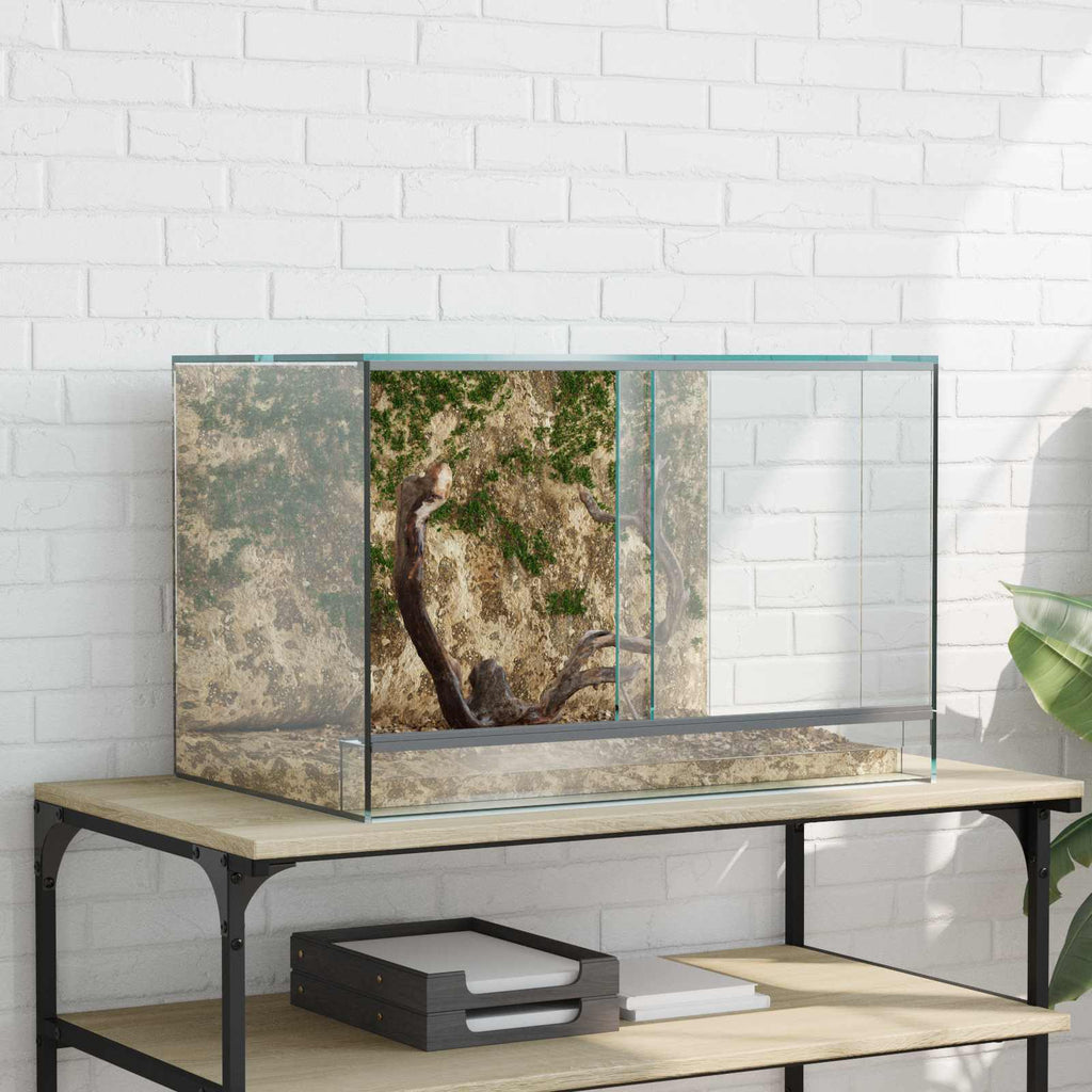 vidaXL Terrarium z przechowywaniem przezroczysty 60 x 40 x 40 cm Szkło