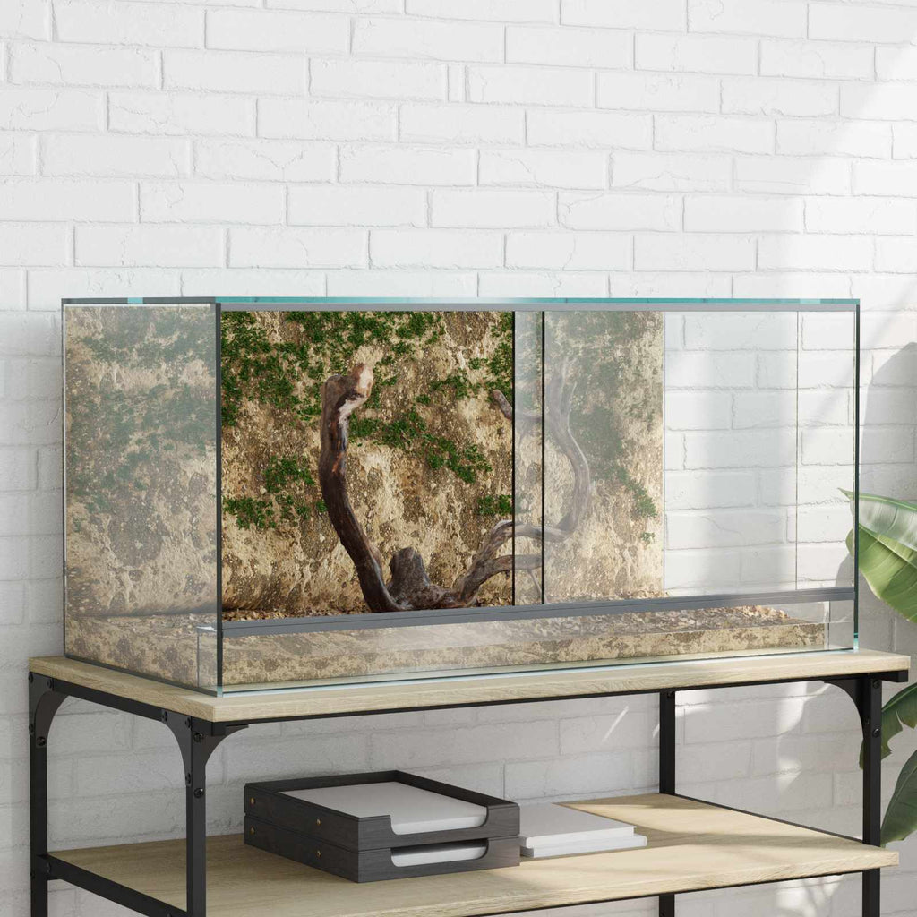 vidaXL Terrarium z przechowywaniem przezroczysty 80 x 40 x 40 cm Szkło