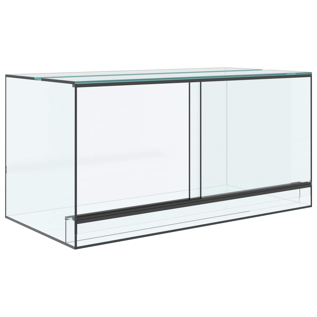 vidaXL Terrarium z przechowywaniem przezroczysty 80 x 40 x 40 cm Szkło