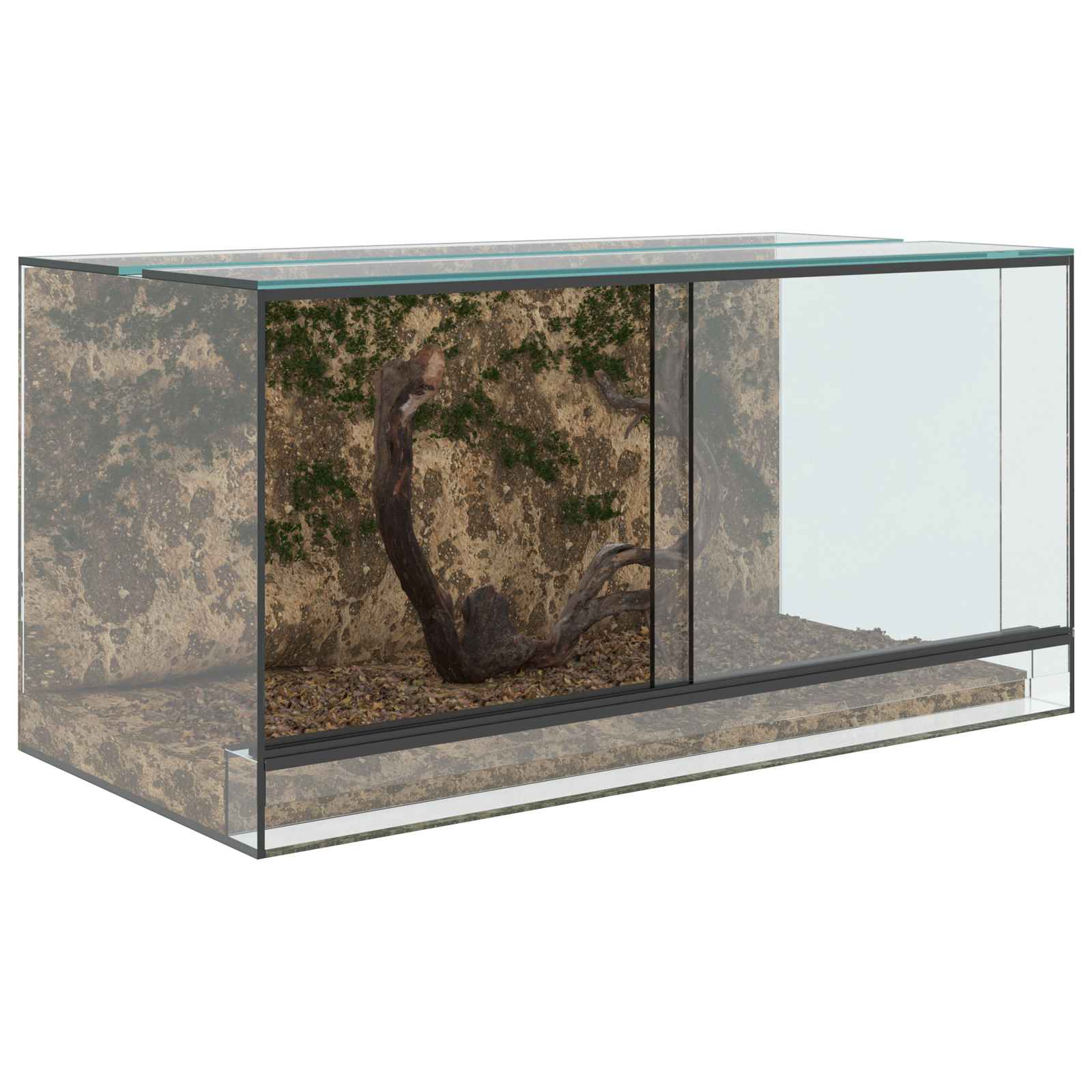 vidaXL Terrarium z przechowywaniem przezroczysty 80 x 40 x 40 cm Szkło