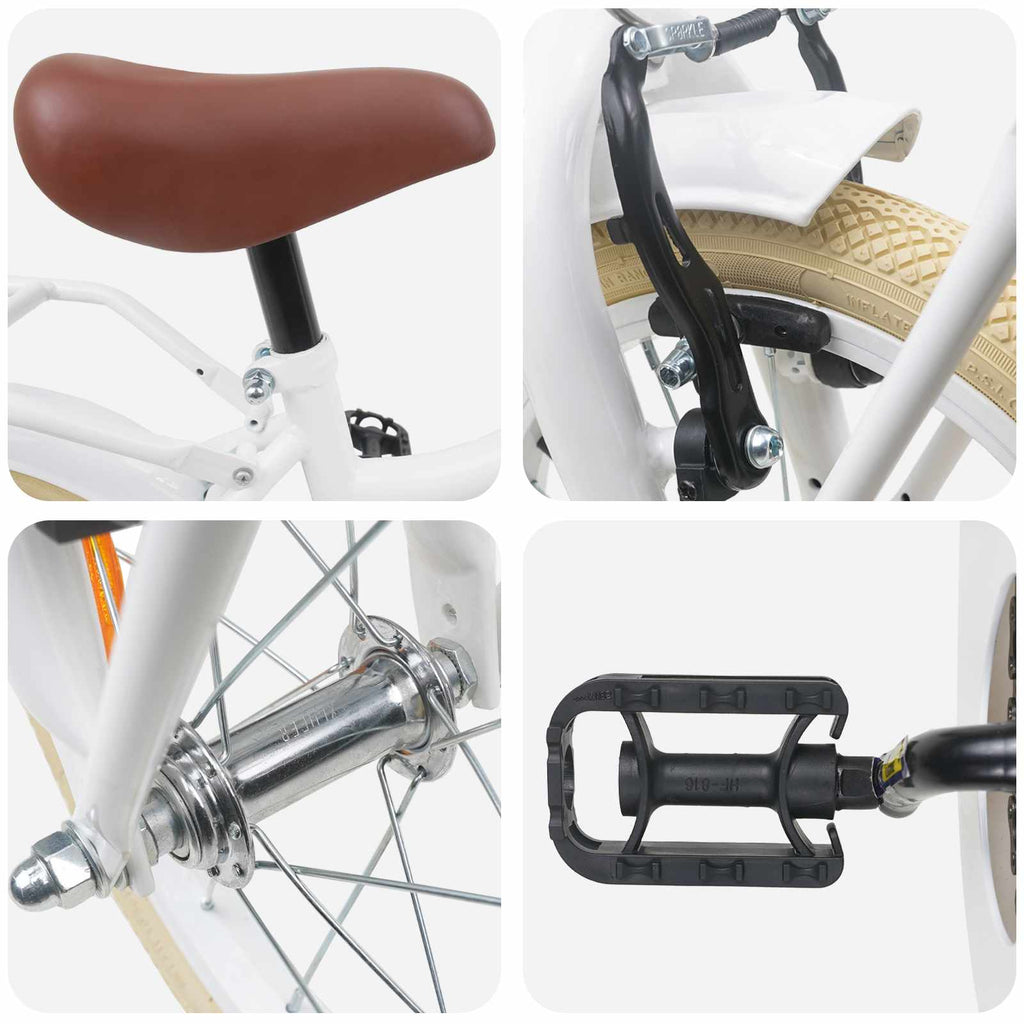 vidaXL Rower Dziecięcy 12 Cali dla dzieci w wieku 2-4 lata Biały