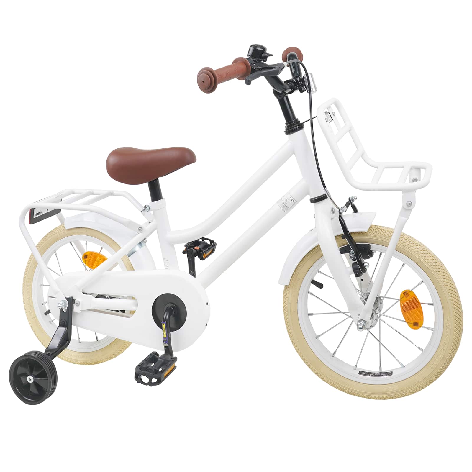 vidaXL Rower Dziecięcy 12 Cali dla dzieci w wieku 2-4 lata Biały