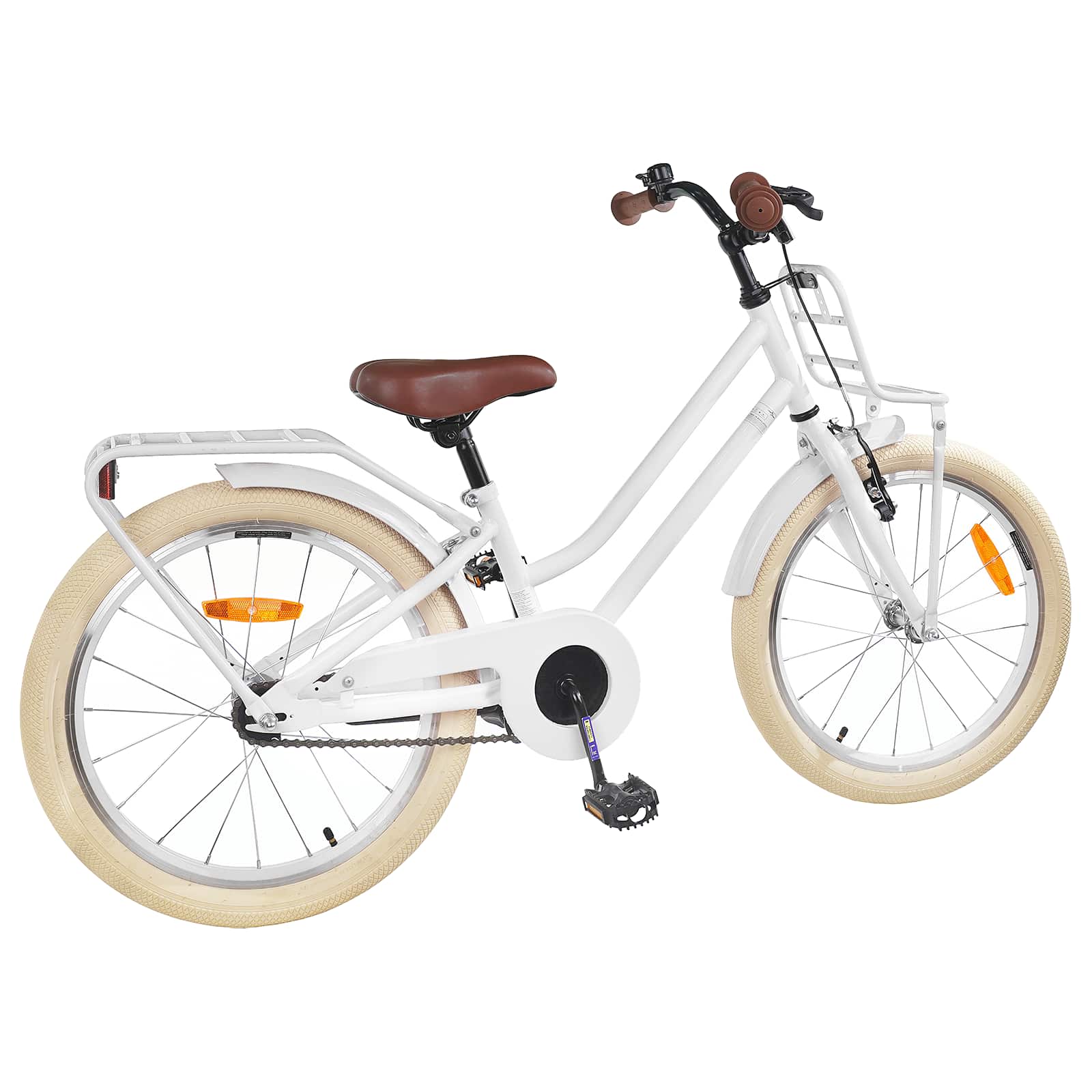vidaXL Rower Dziecięcy 20 Cali dla dzieci w wieku 6-11 lat Biały