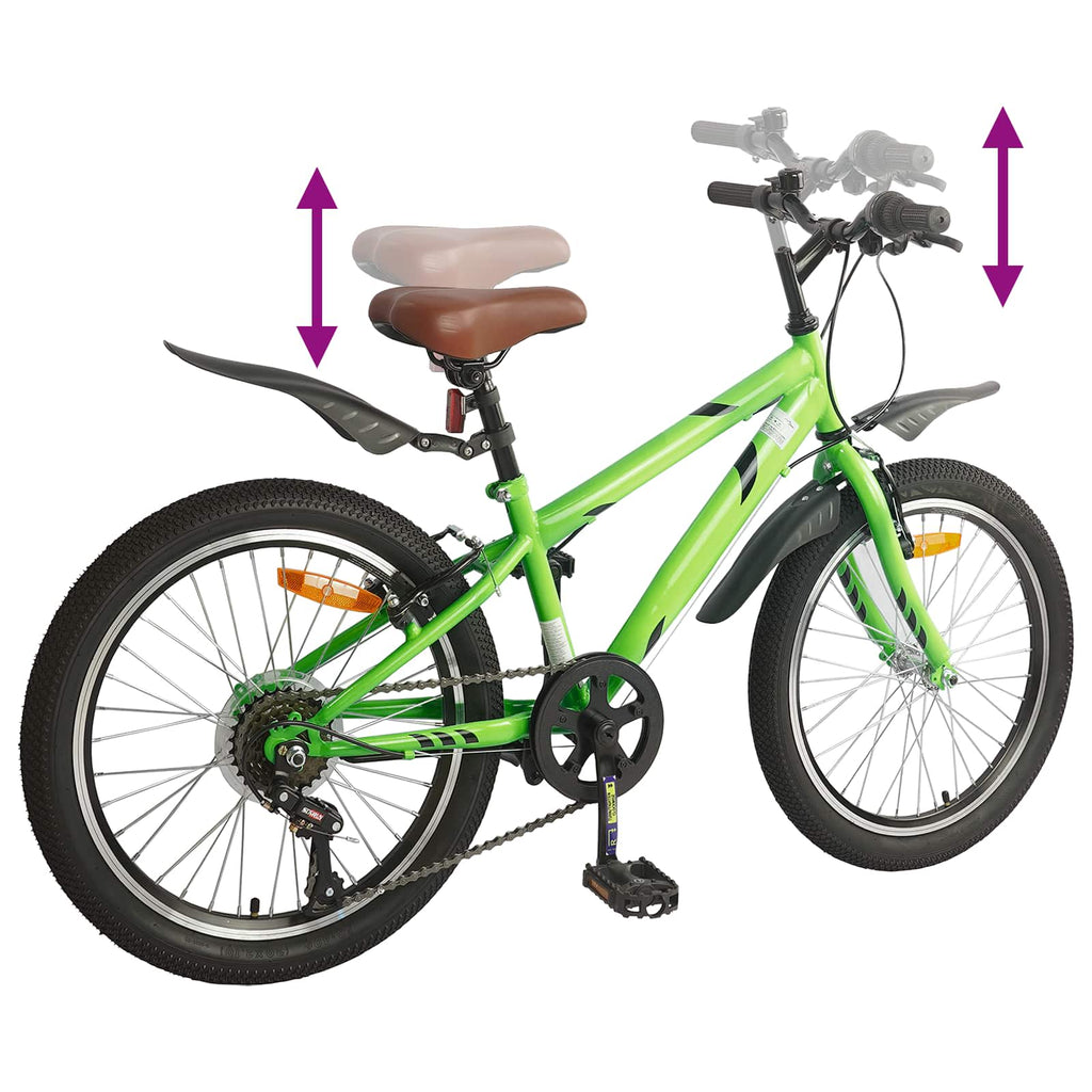 vidaXL Rower Dziecięcy 24 Cali 6-Speed dla dzieci w wieku 8-12 lat