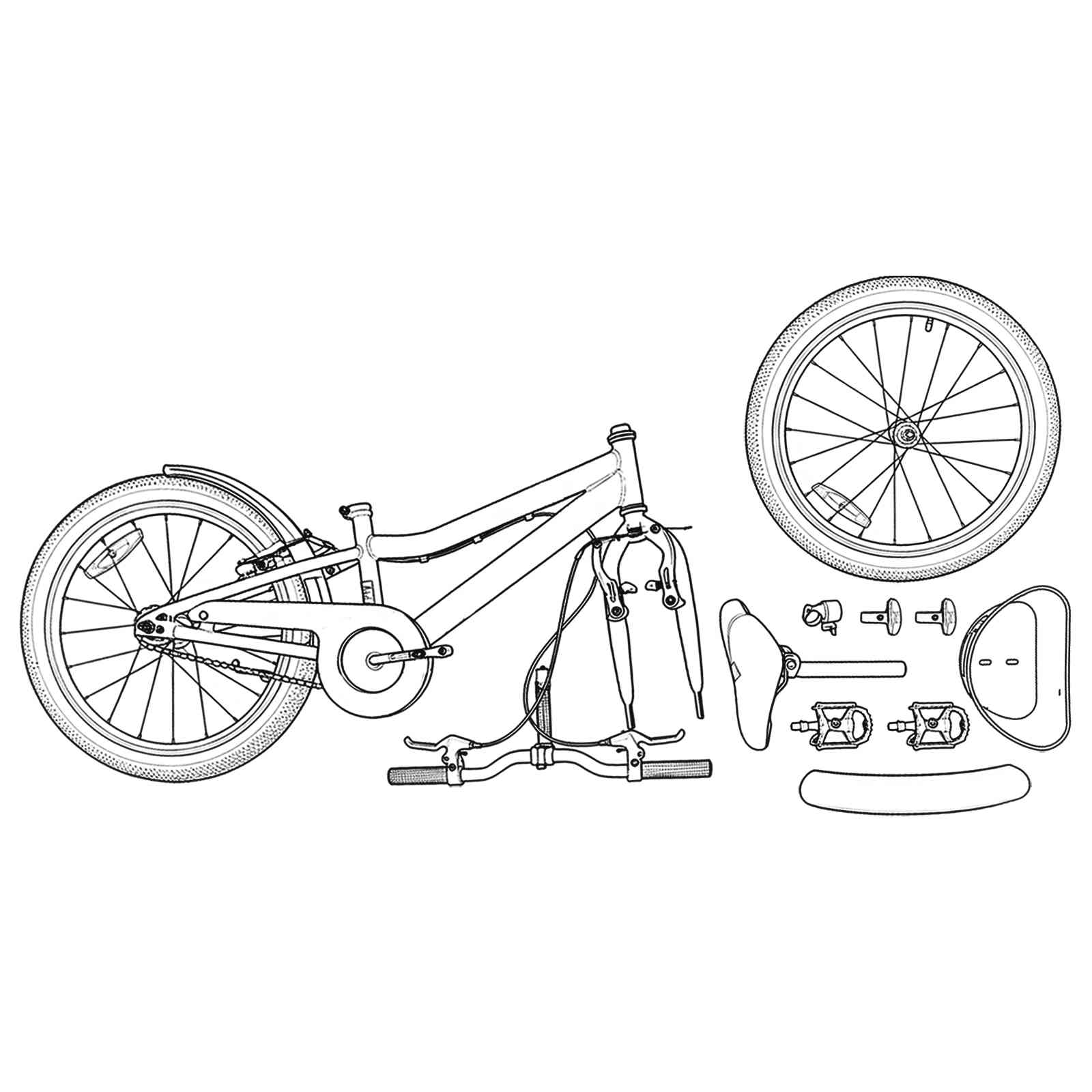 vidaXL Rower Dziecięcy 18 Cali dla dzieci w wieku 5-7 lat różowy